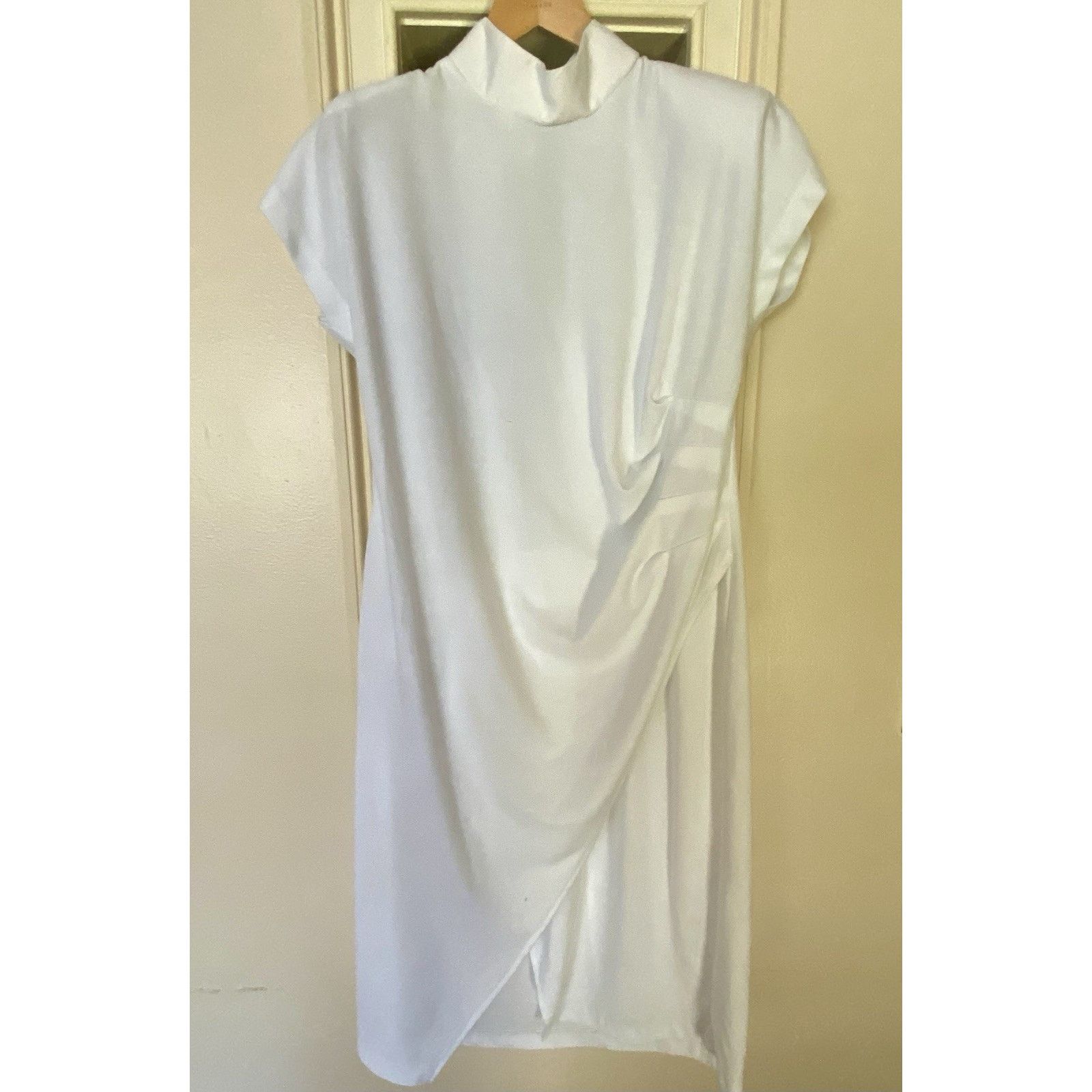 & Other Stories Vintage Dress Avon Fashions 17-18 White Key Hole Cap sleeve Size XXL / US 16-18 / IT 52-54 - 4 Thumbnail