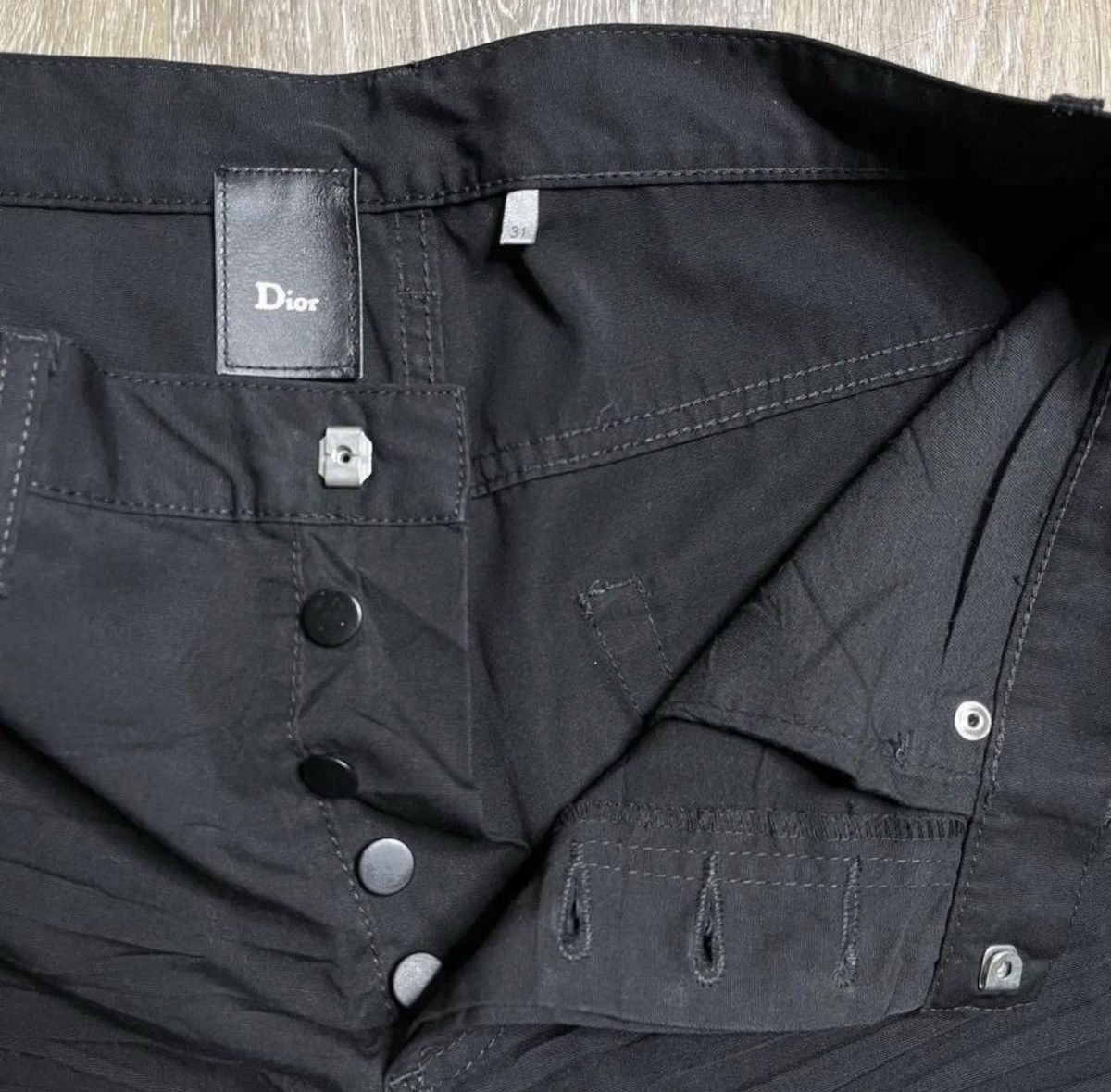 Hedi Slimane Dior Homme SS 2005 BECK/UNTITLED Black Whiskered Pants Size US 31 - 5 Thumbnail