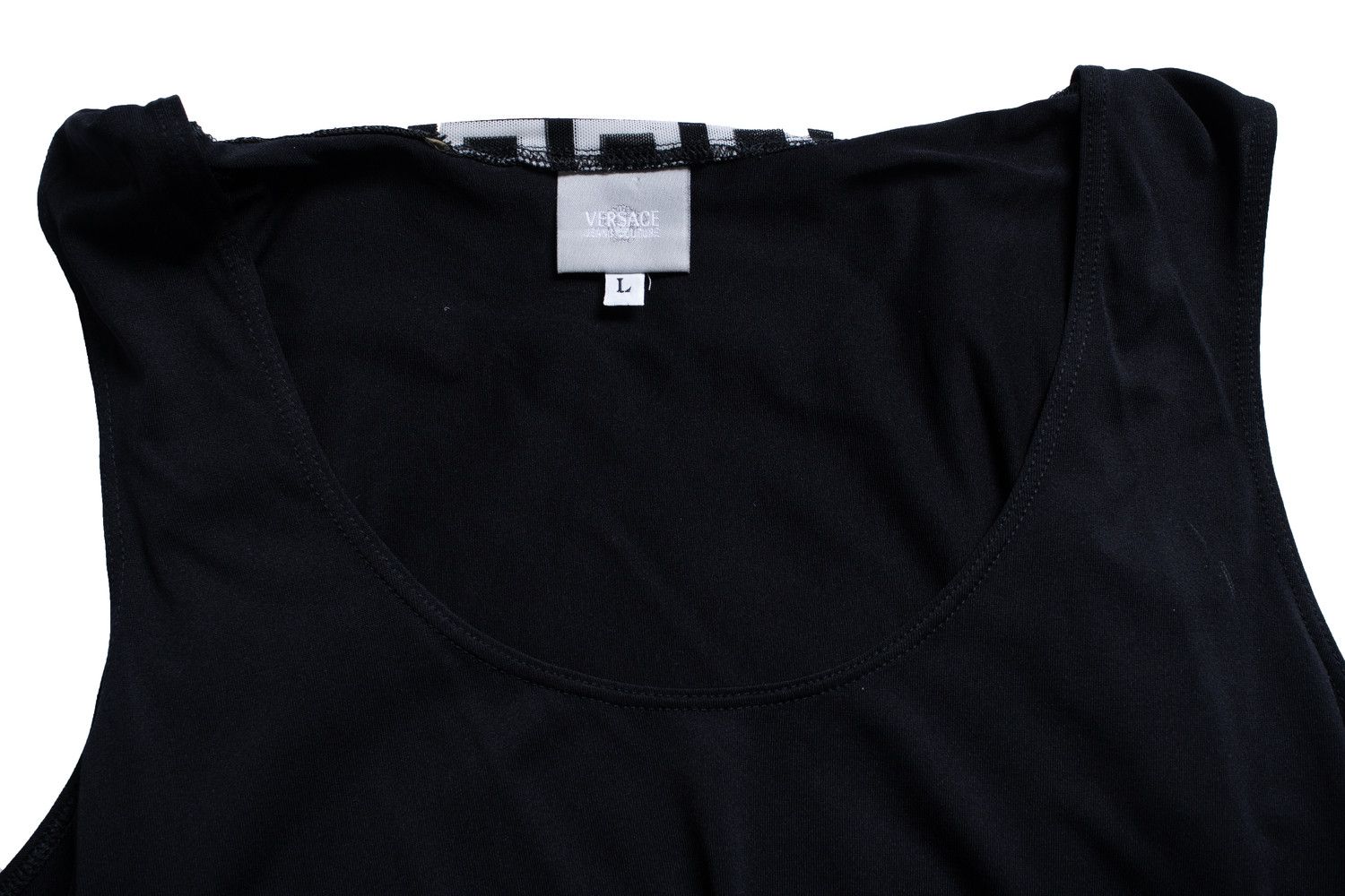 Versace Jeans Couture Versace jeans couture, Black scarf top Size L / US 10 / IT 46 - 7 Thumbnail