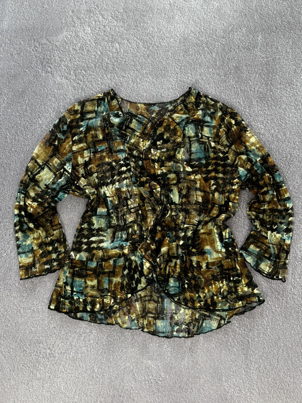 Vintage Vintage Avant Garde Floral Design Blouse Size M / US 6-8 / IT 42-44 - 1 Thumbnail