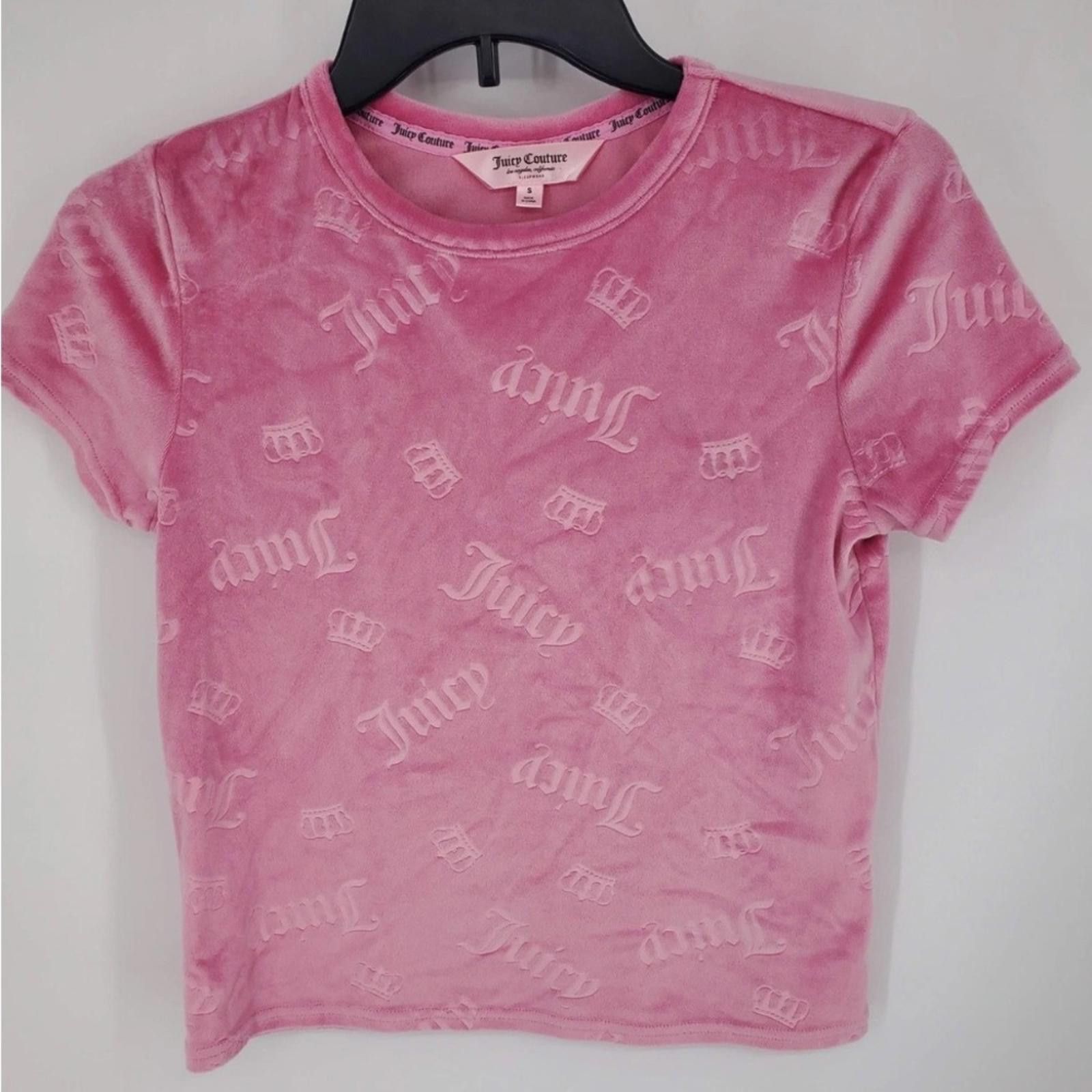 Juicy Couture Jeans Juicy Couture Pink Monogram T-Shirt Size S / US 4 / IT 40 - 1 Preview