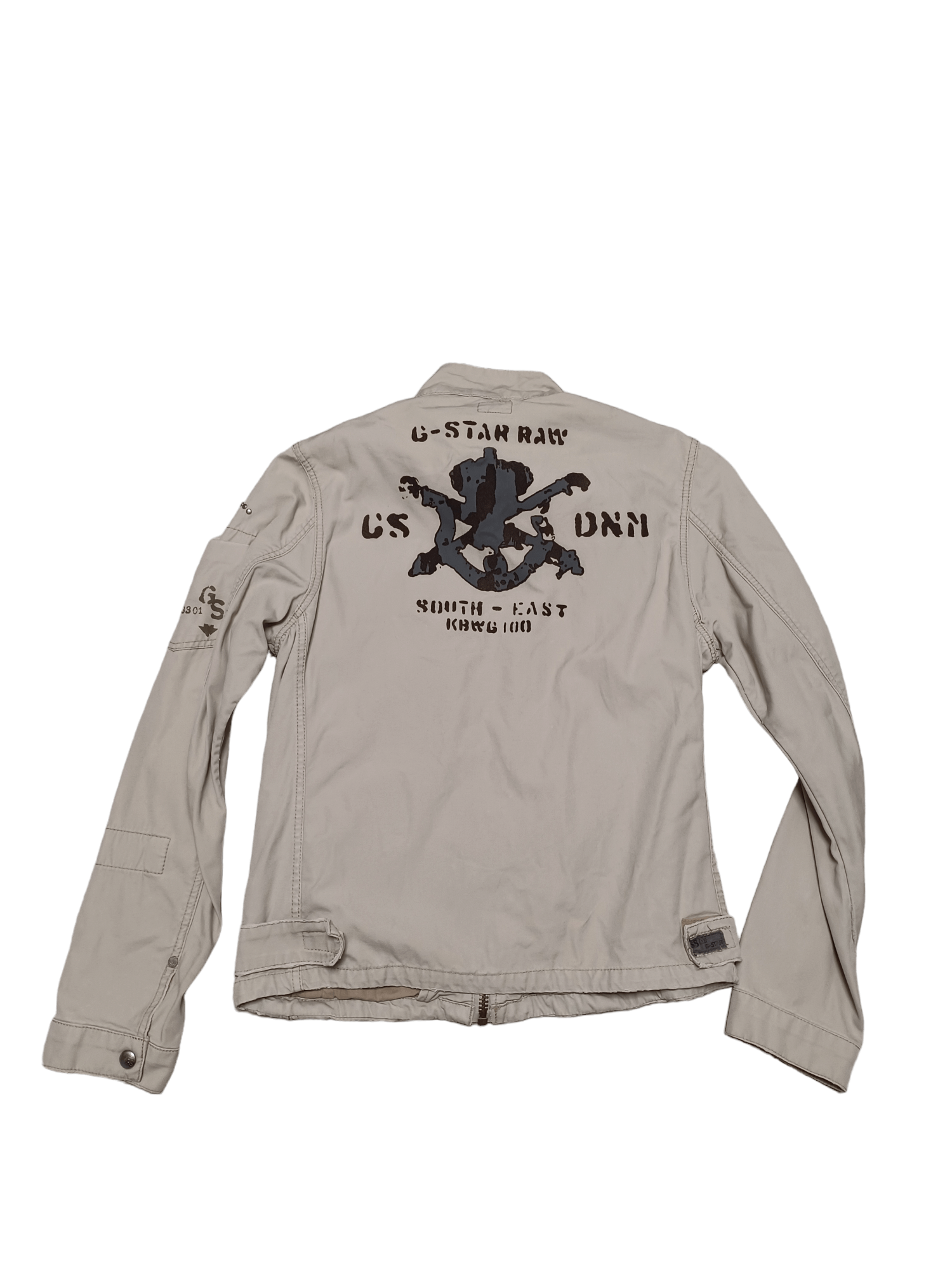 image of Avant Garde x G Star Raw Vintage G Star Raw Multipocket Cargo Avantgarde Japanese Jkt in Beige (Siz