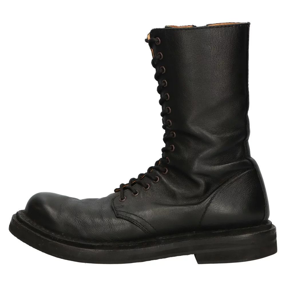 Yohji Yamamoto 21AW MAT OILED LEATHER MILITARY BOOTS Size US 10 / EU 43 - 3 Thumbnail