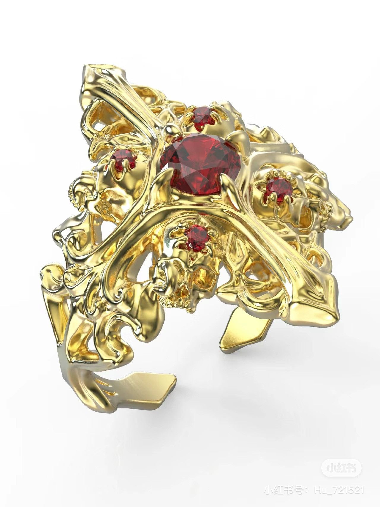 Jewelry New Design Jewelry Rings Open Size Chrome Ring (Size 7-13) Size ONE SIZE - 5 Thumbnail
