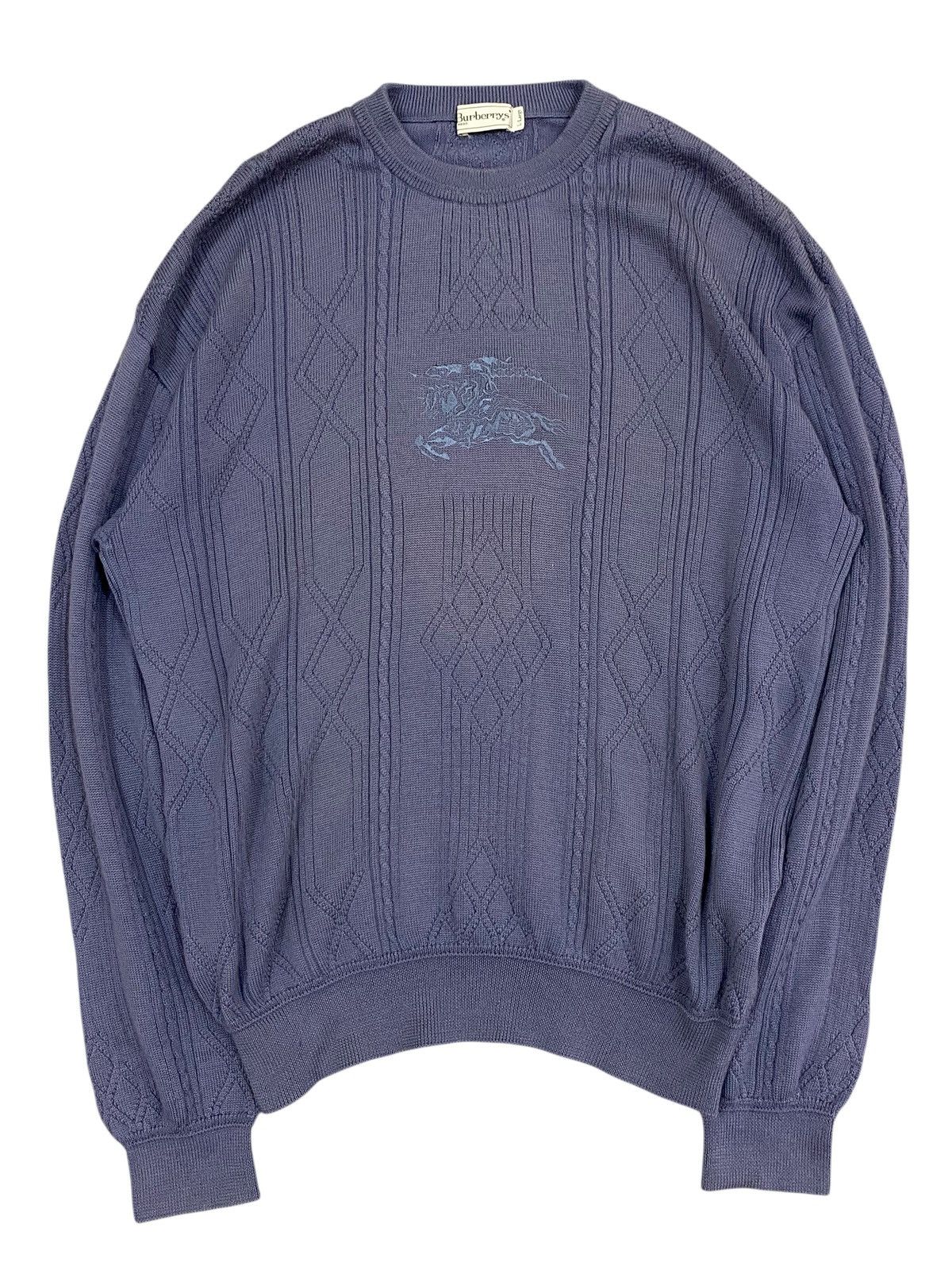 Burberry Prorsum Vtg Burberrys Knitwear Big Logo Size US M / EU 48-50 / 2 - 1 Thumbnail