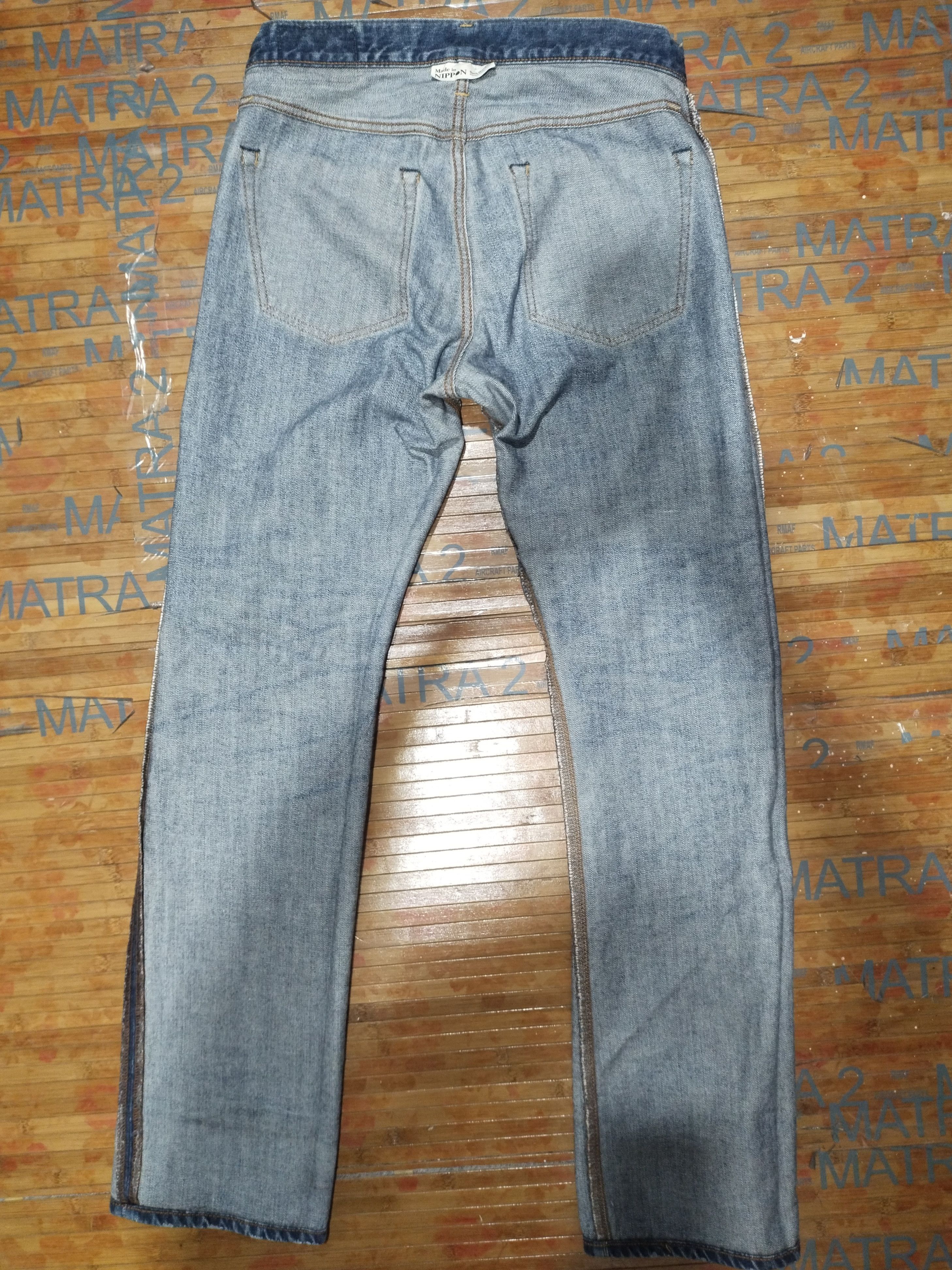 Japanese Brand × Vintage Jeans Back Number Sz 30" (76Cm) Size US 30 / EU 46 - 15 Thumbnail