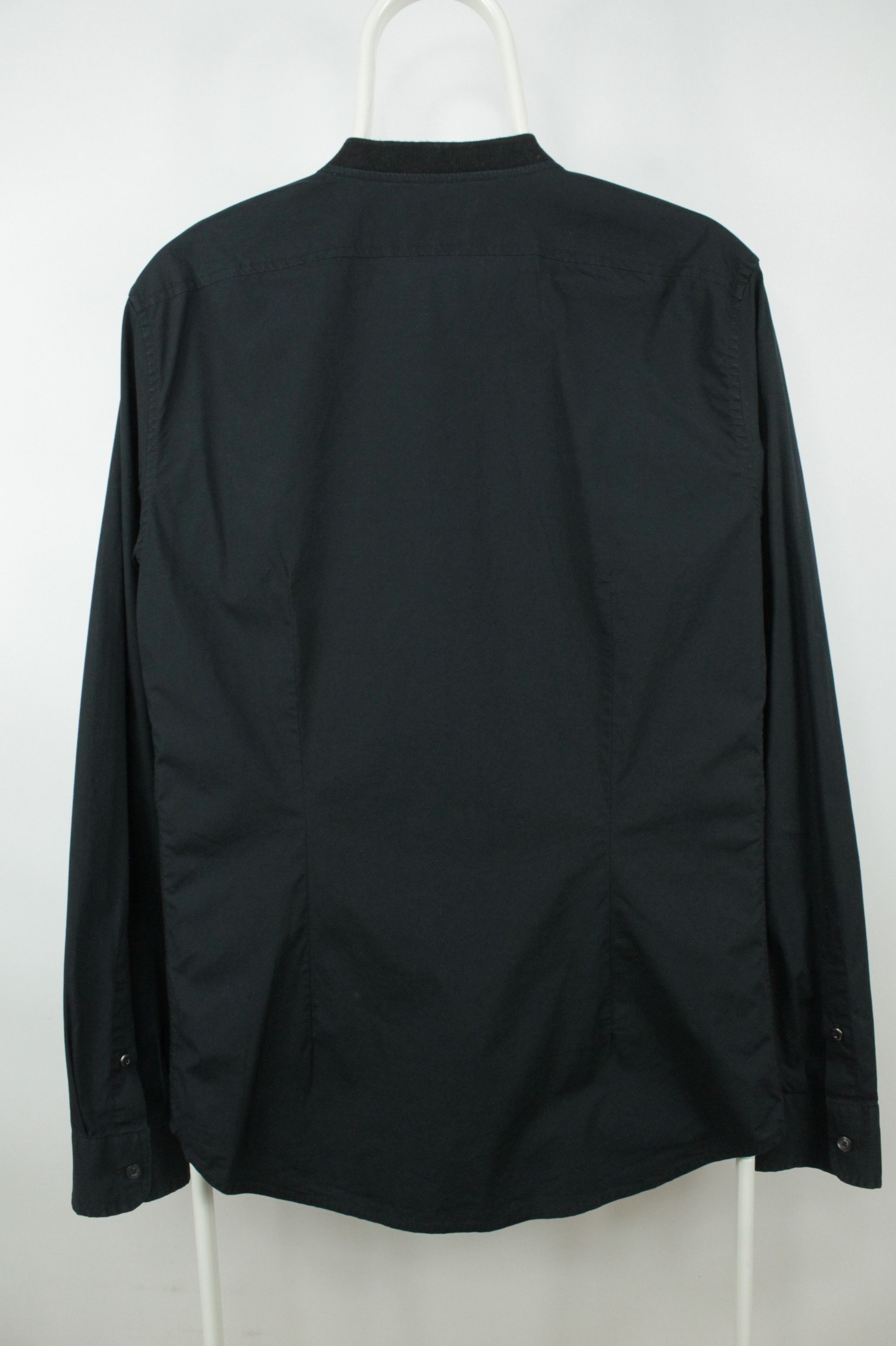 Diesel Diesel Slim Fit Full Zip Black Stretch Cotton Casual Shirt Size US L / EU 52-54 / 3 - 6 Thumbnail