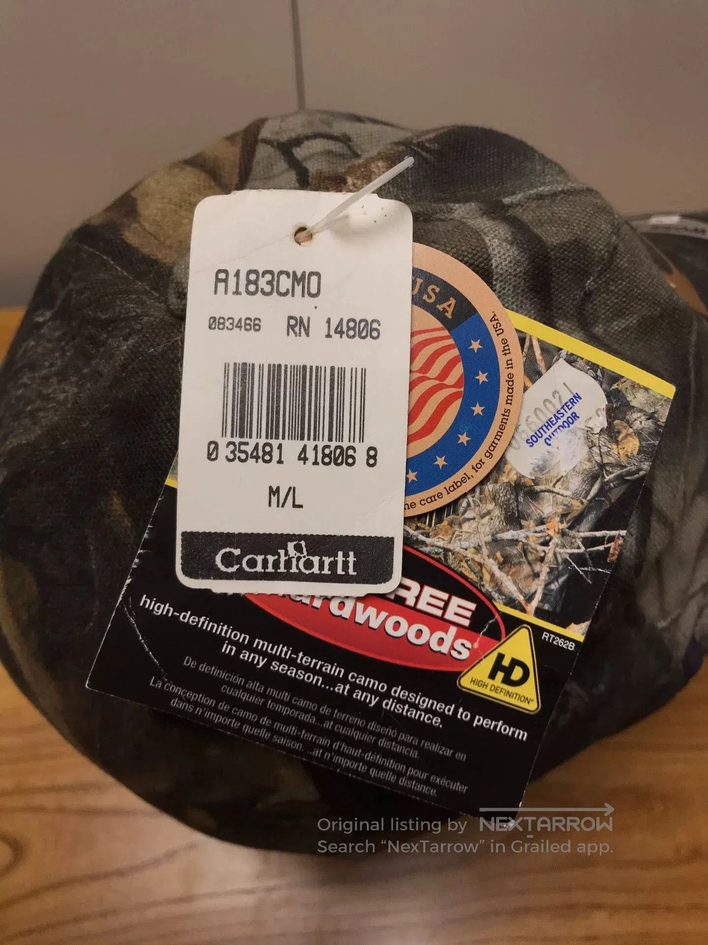 Carhartt Carhartt x Realtree A183 Camo Baseball Cap. Size ONE SIZE - 8 Thumbnail