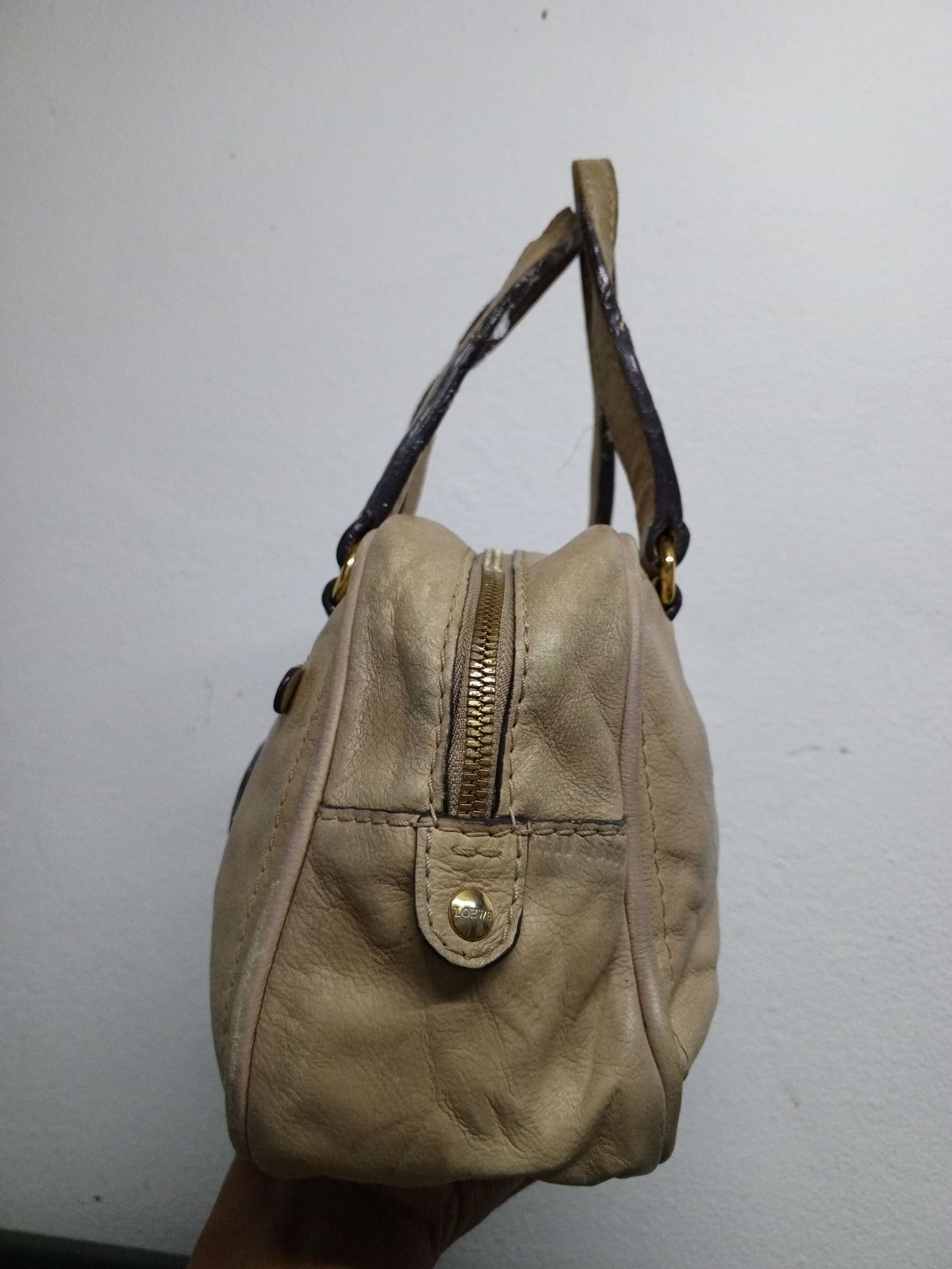 Loewe LOEWE 340712 BEIGE LEATHER HANDLE BAGS Size ONE SIZE - 4 Thumbnail