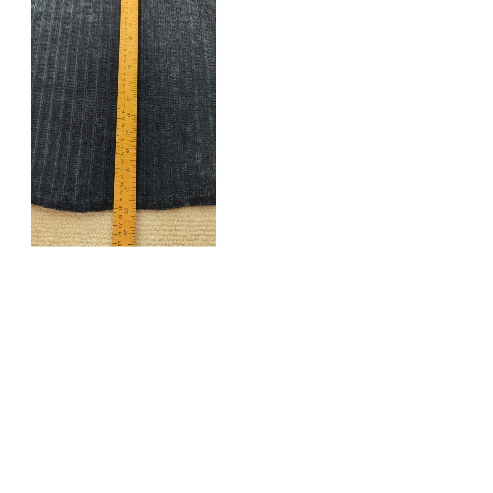 Vintage Indigo Soul Navy Blue Ribbed Cowl Neck Tunic Top with Front Buttons 3/4 Sleeve L Women Shirt Pullover Blackout? Size L / US 10 / IT 46 - 9 Thumbnail