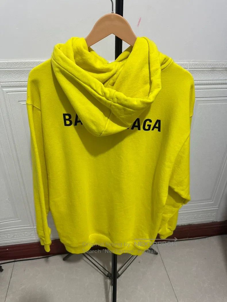 Balenciaga Balenciaga Neon Yellow Hoodie Size US XS / EU 42 / 0 - 4 Thumbnail