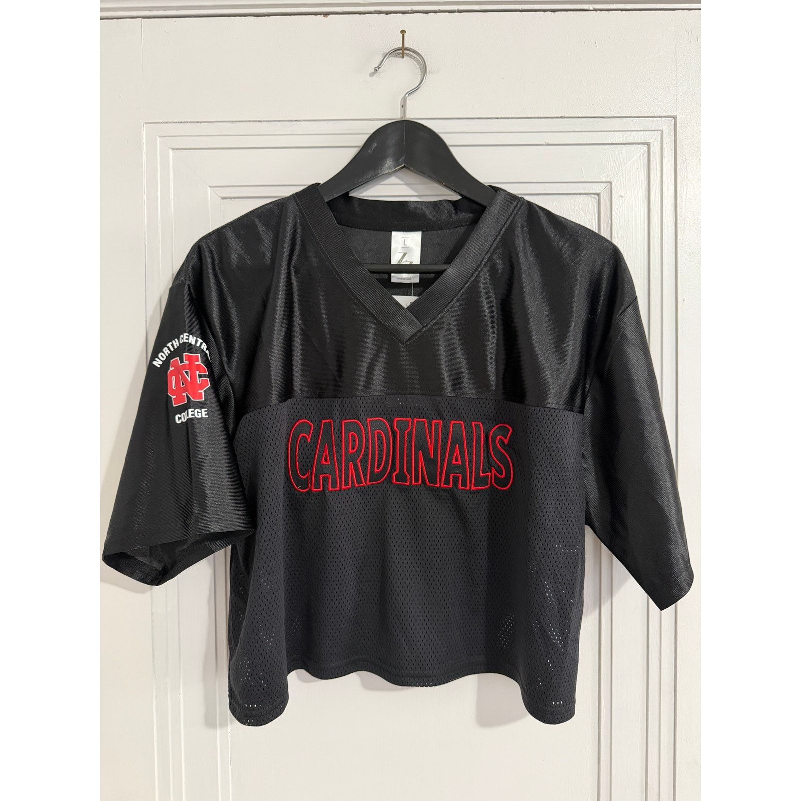 NCAA NWT North Central College Cropped Football Jersey Women's -L Size L / US 10 / IT 46 - 2 Thumbnail