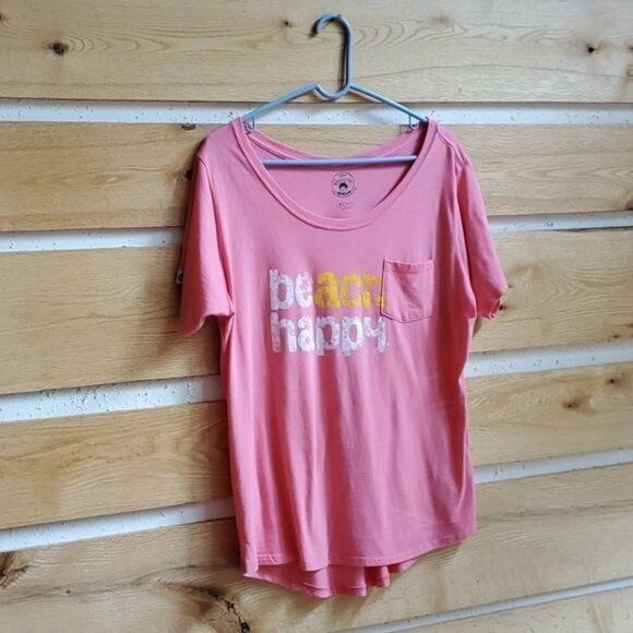Designer 3OA Dumpster Diver Graphic BEACH HAPPY Short Sleeve Sz. M T- Size M / US 6-8 / IT 42-44 - 1 Thumbnail