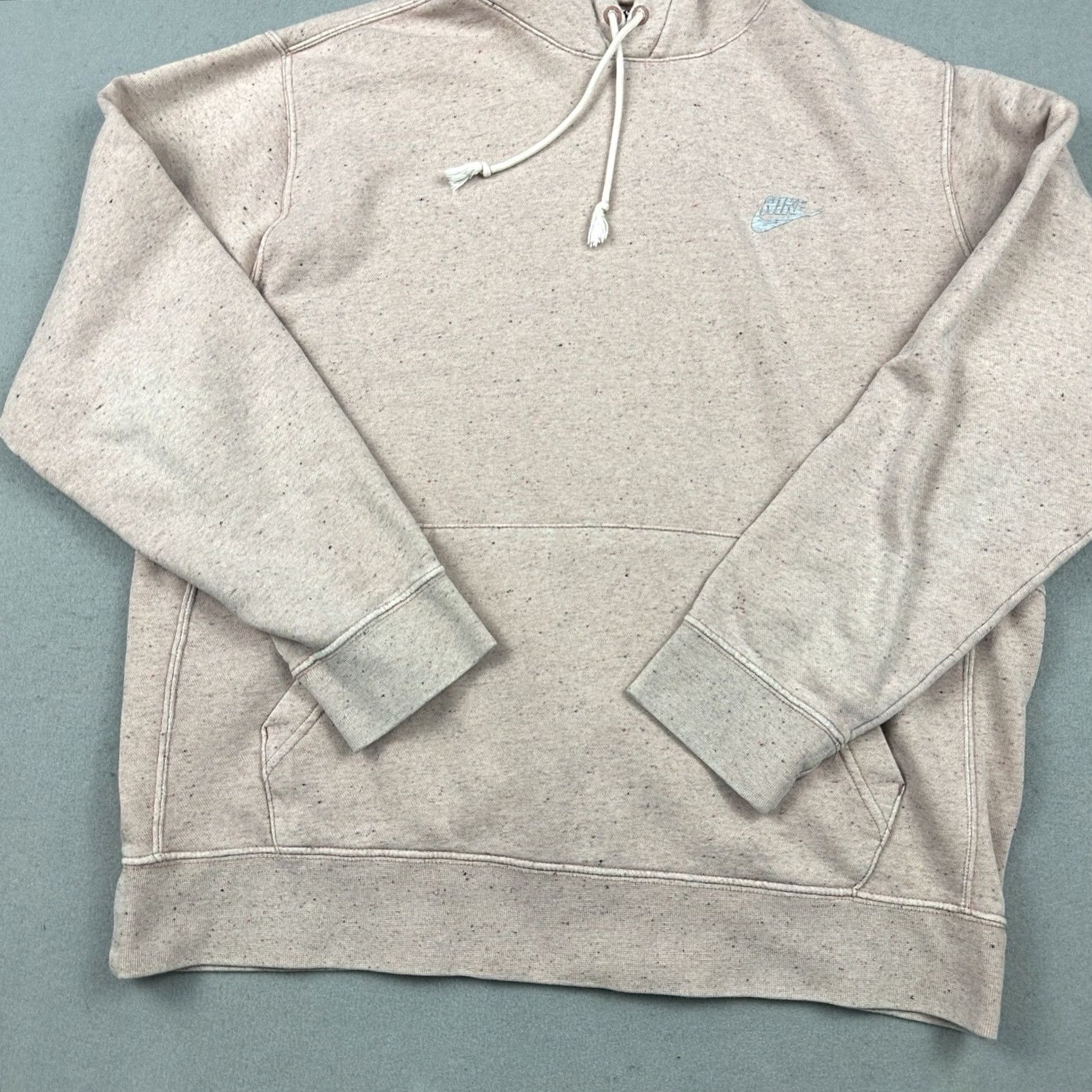 Nike Nike Hoodie Men's XL Pink RIval Speckled Pullover Swoosh Logo Knit Sweatshirt Long Sleeve Hooded Pockets Regular Fit Pullover Sports Shirt Size US XL / EU 56 / 4 - 3 Thumbnail