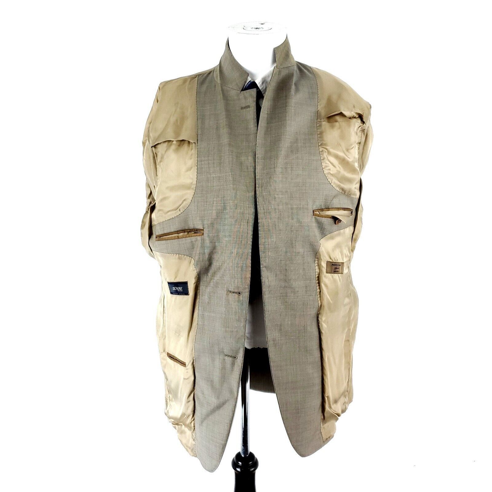 Pronto Uomo Pronto Uomo Signature Zigone Super 110s Wool 2 Button Blazer Size 40L - 10 Thumbnail