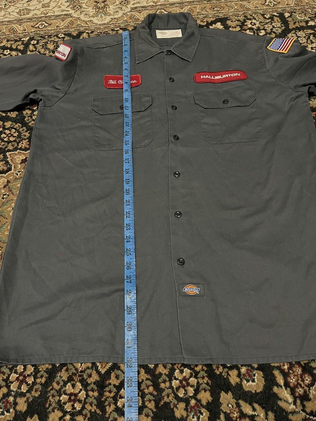 Dickies Vintage workwear shirt Dickies Halliburton Size US L / EU 52-54 / 3 - 6 Thumbnail