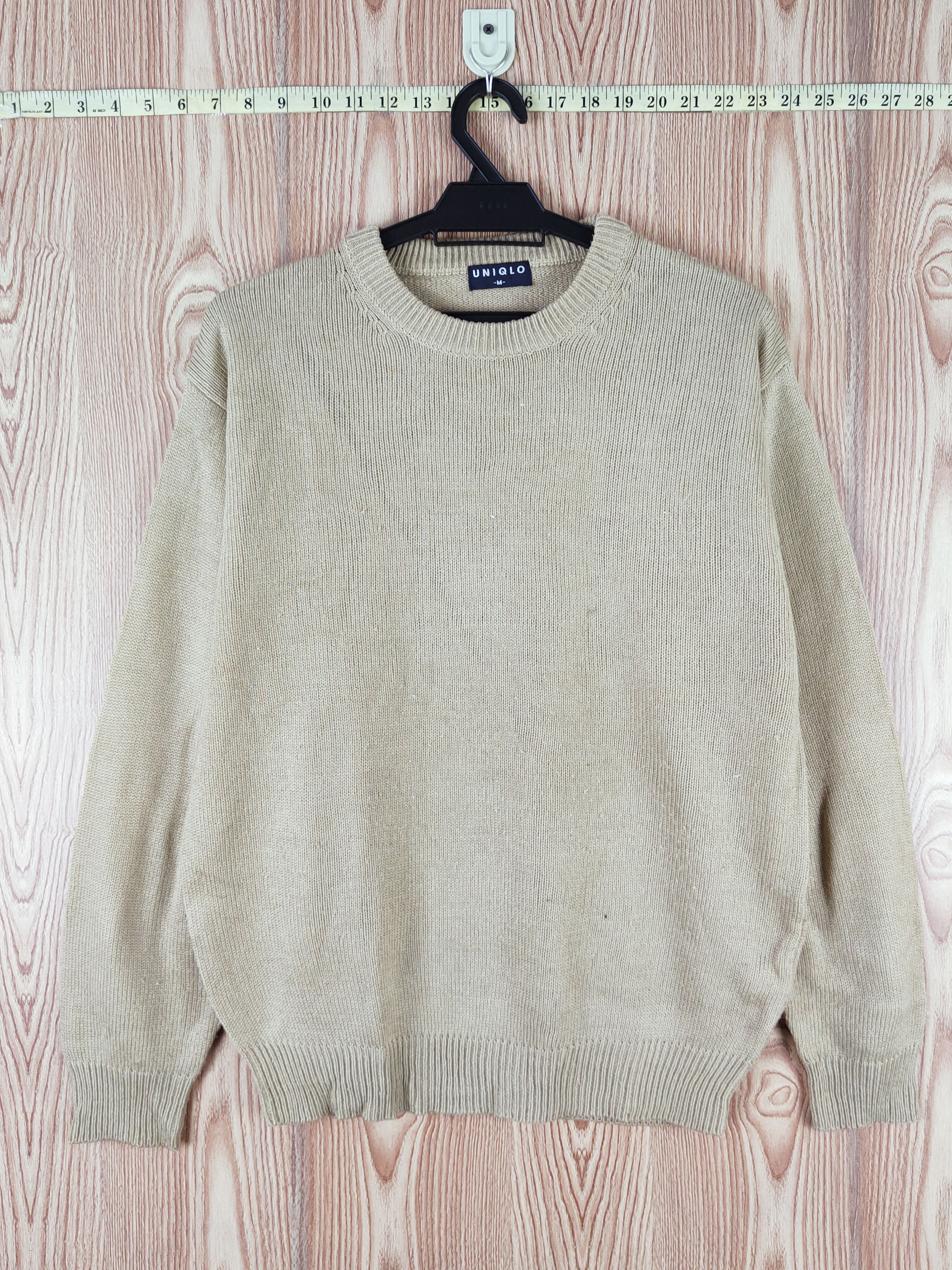 Uniqlo × Vintage Vintage 💥 Uniqlo Beige Knitwear Sweatshirts Size US M / EU 48-50 / 2 - 1 Thumbnail