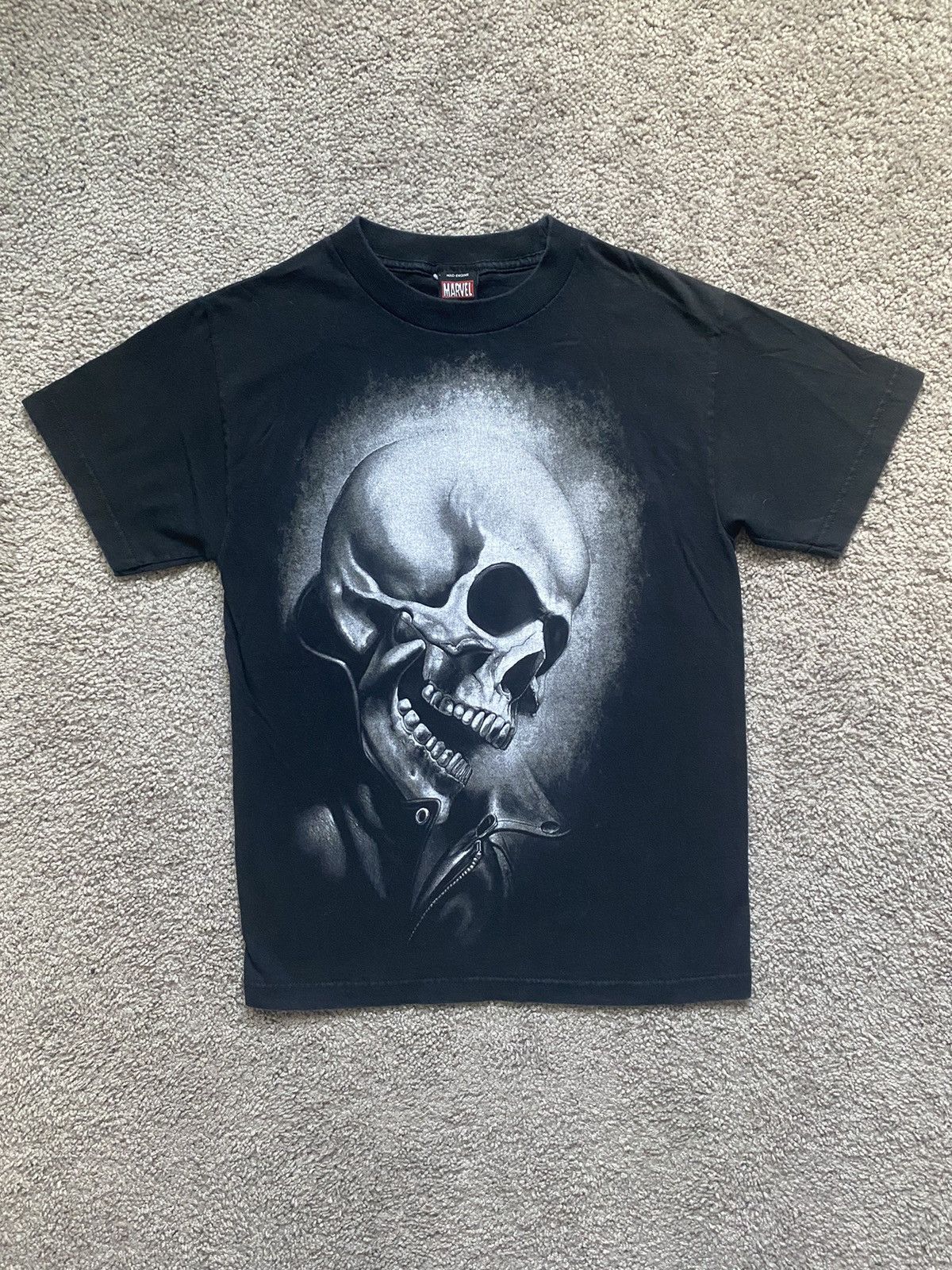 Marvel Comics × Vintage Vintage Skull Ghost Rider Tee Shirt Size US S / EU 44-46 / 1 - 1 Thumbnail