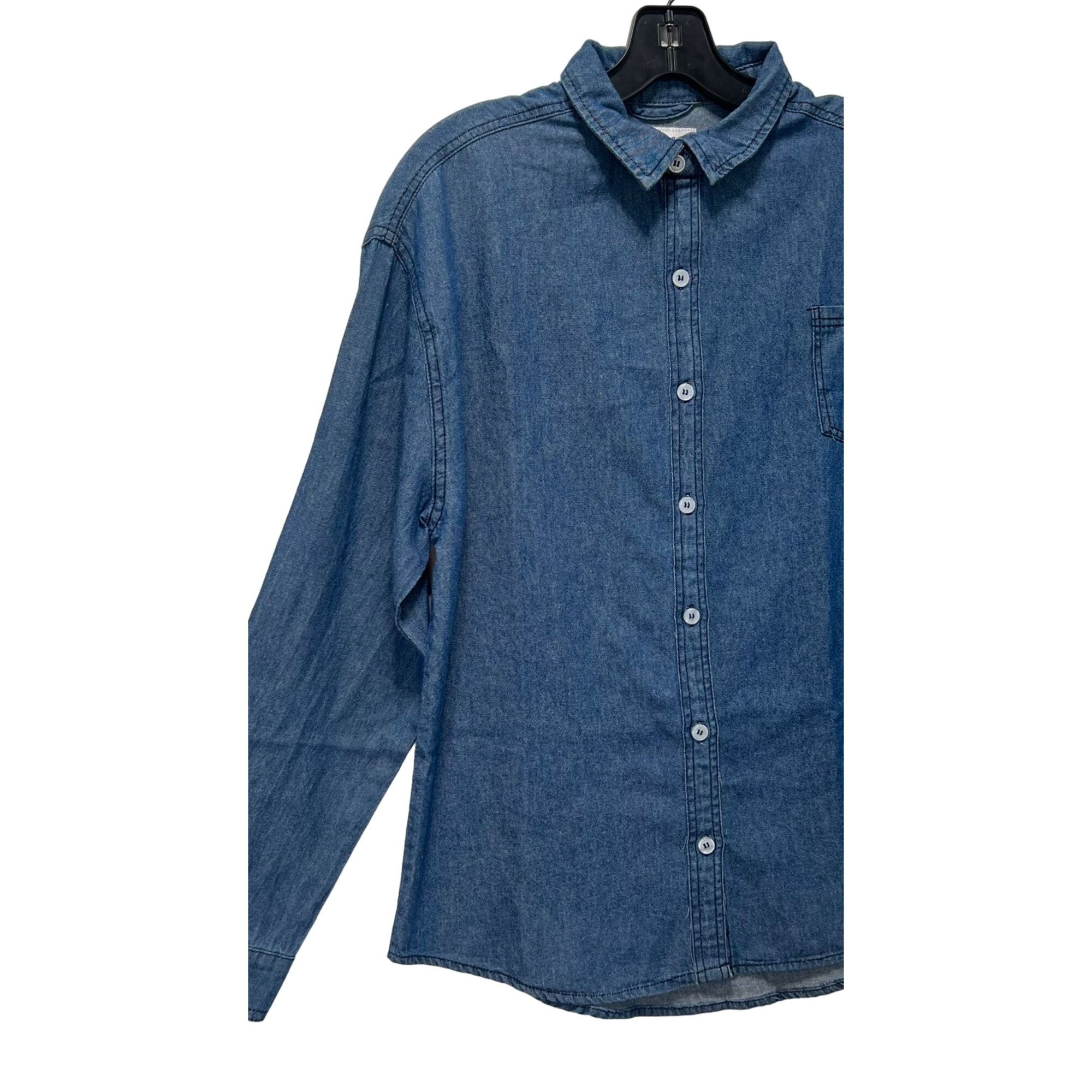 rue21 Rue 21 - Women's Chambray Long Sleeve Button Down Shirt With Size S / US 4 / IT 40 - 13 Thumbnail