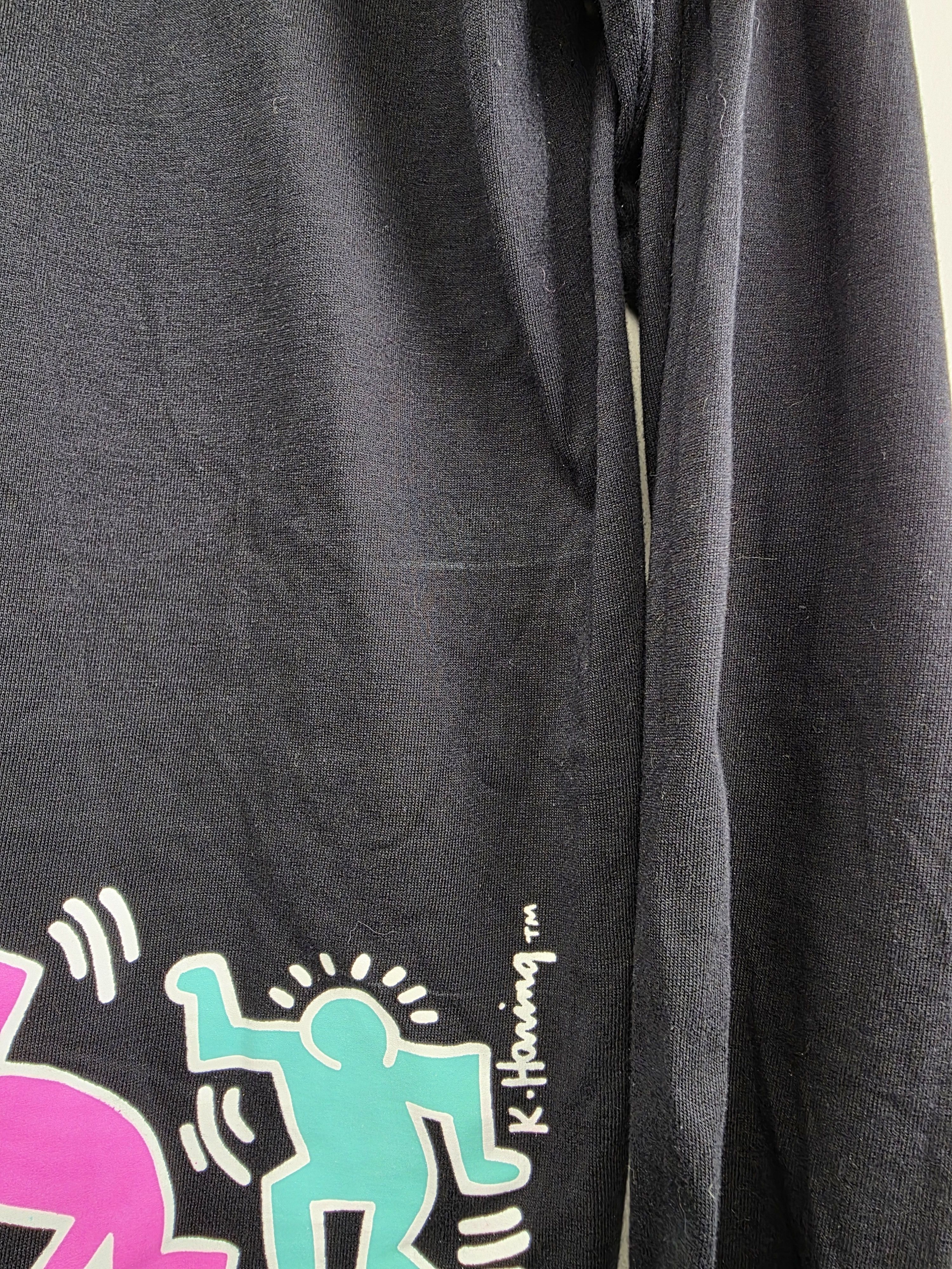 Keith Haring × Vintage 80s Keith Haring Pop Shop Long-sleeved Art tee L 21" 30" Size US L / EU 52-54 / 3 - 7 Thumbnail