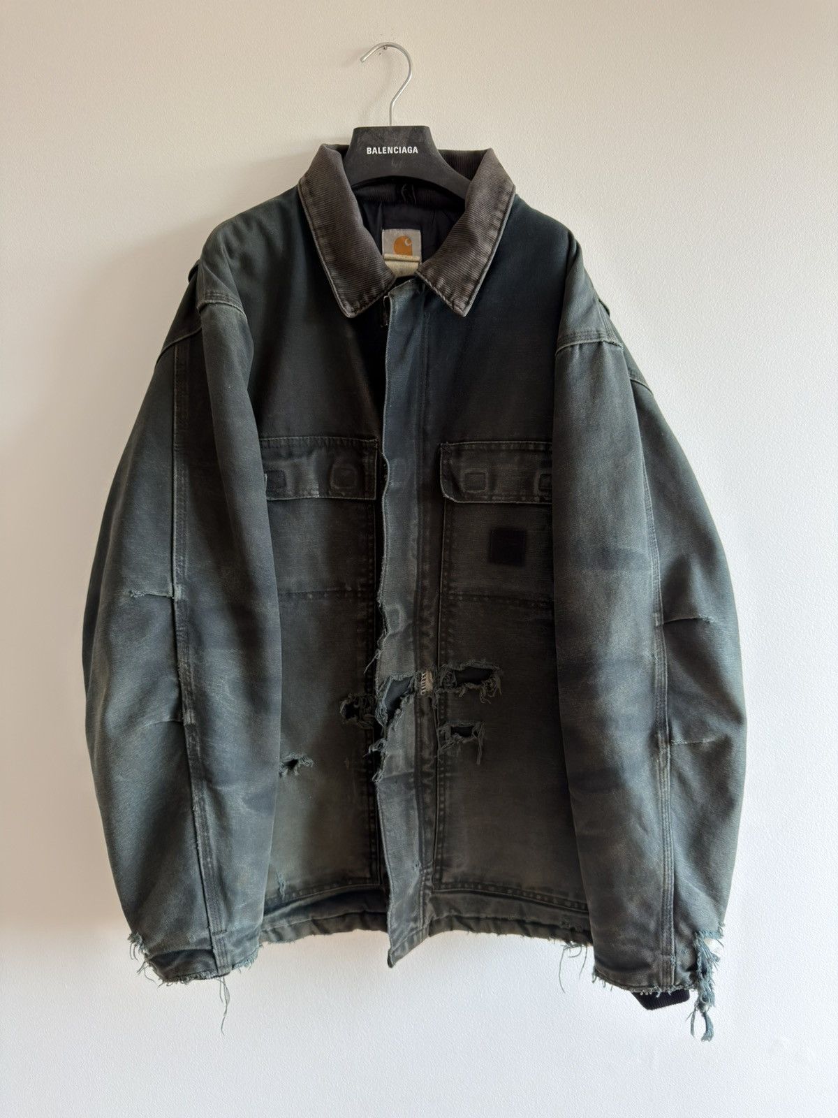 Carhartt CARHARTT VINTAGE 90s 00s Y2K DISTRESSED QUILTED JACKET FADED Size US XL / EU 56 / 4 - 1 Thumbnail