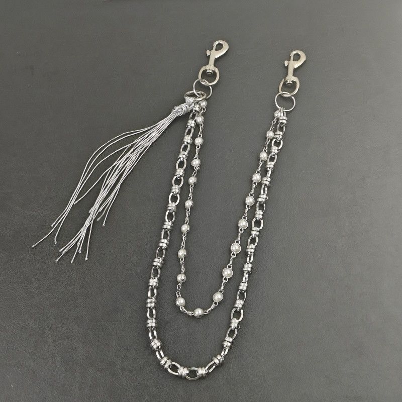 Jewelry 2 Layer Natural Echo Pearled Wallet Chain Size ONE SIZE - 6 Thumbnail