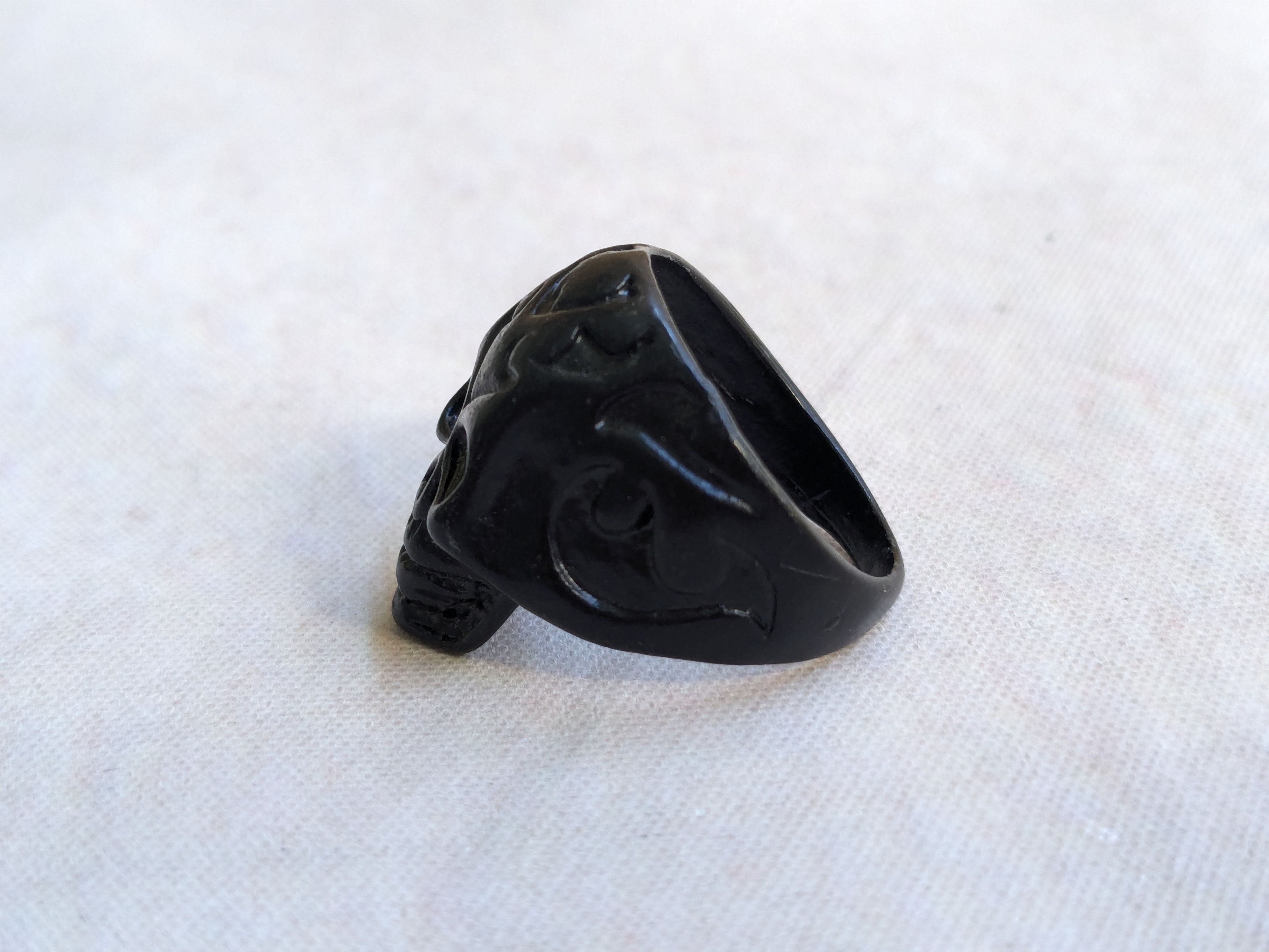 Jewelry Black Skull Ring 9.25 Size ONE SIZE - 6 Thumbnail
