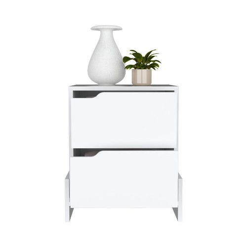 Designer × Homemade Nightstand Brookland, Bedside Table with Double Drawers and Size US L / EU 52-54 / 3 - 3 Thumbnail