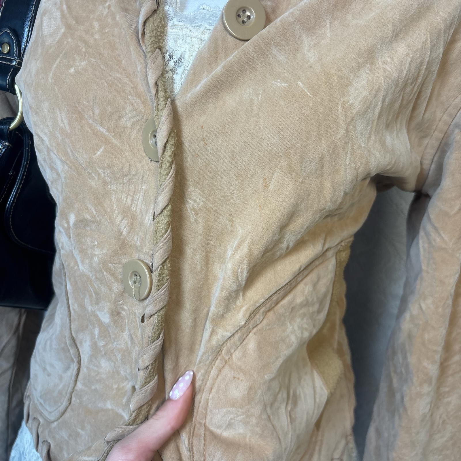 Other vintage soft faux fur button up jacket Size L / US 10 / IT 46 - 6 Thumbnail