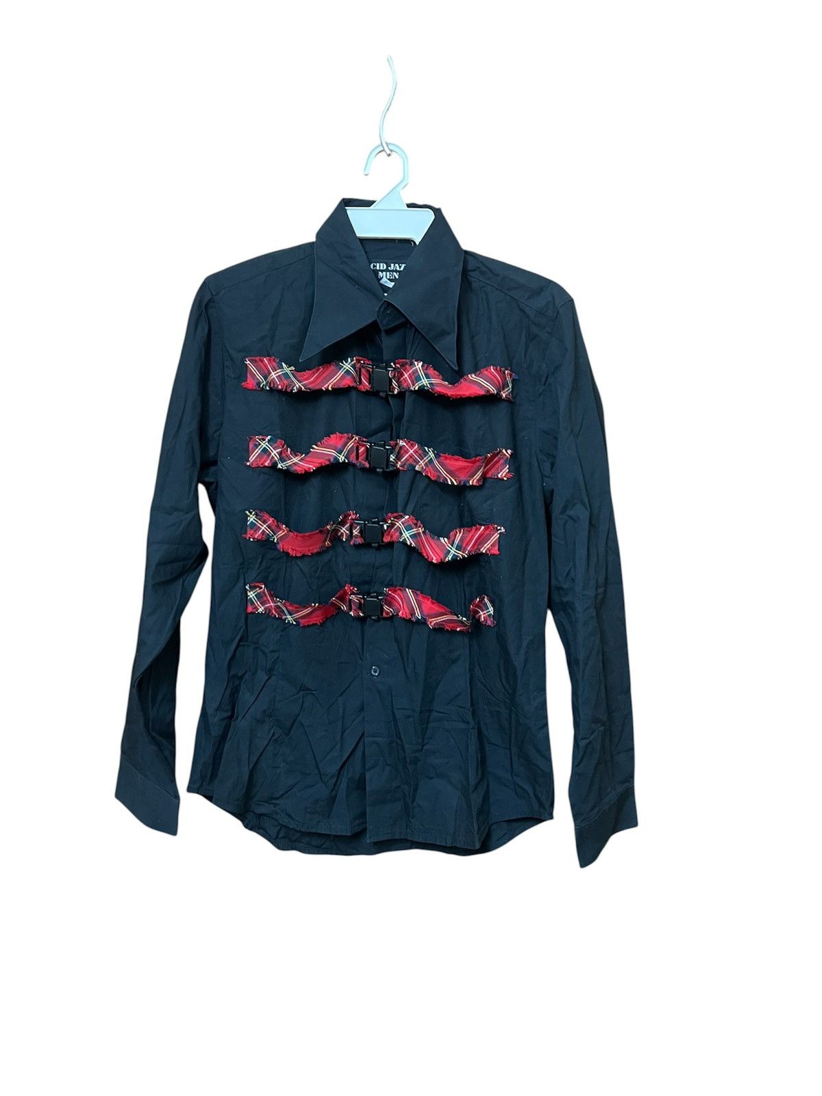 Other Vintage acid jazz men bondage shirt harajuku punk goth style Size US L / EU 52-54 / 3 - 1 Thumbnail