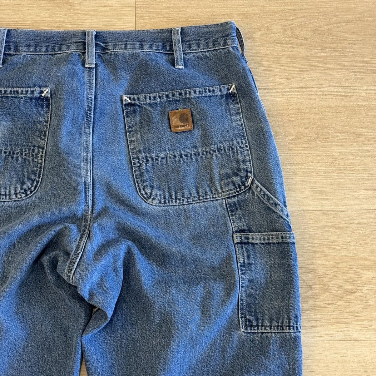 Carhartt BLUE DENIM CARHARTT PANTS Size US 34 / EU 50 - 6 Thumbnail