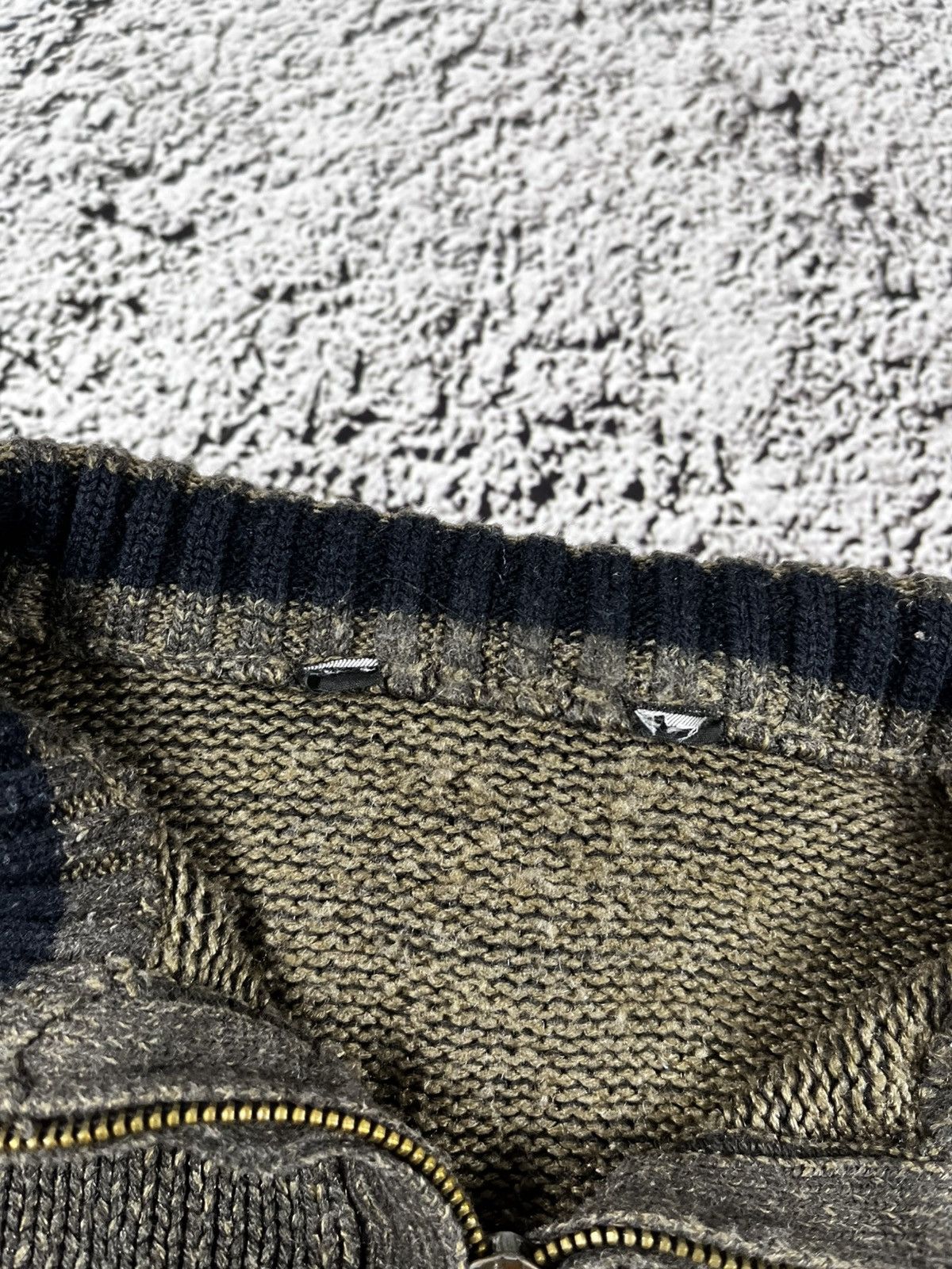 Vintage Vintage Y2K ribbed 1/4 sweater 00s oldmoney streetwear Size US S / EU 44-46 / 1 - 5 Thumbnail