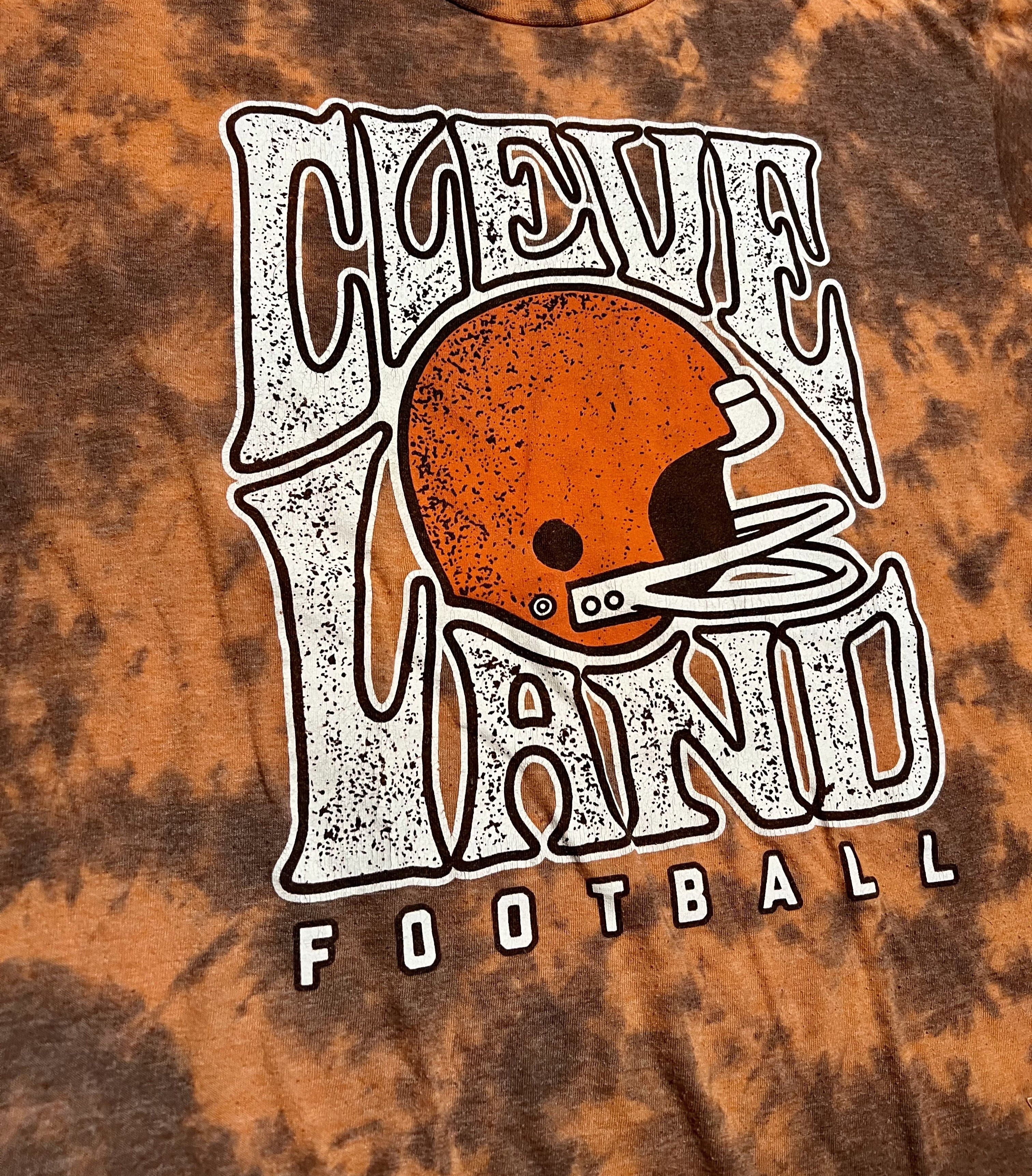 Other Cleveland Browns Football Tie Die Helmet Graphic T-Shirt Size US XL / EU 56 / 4 - 2 Thumbnail