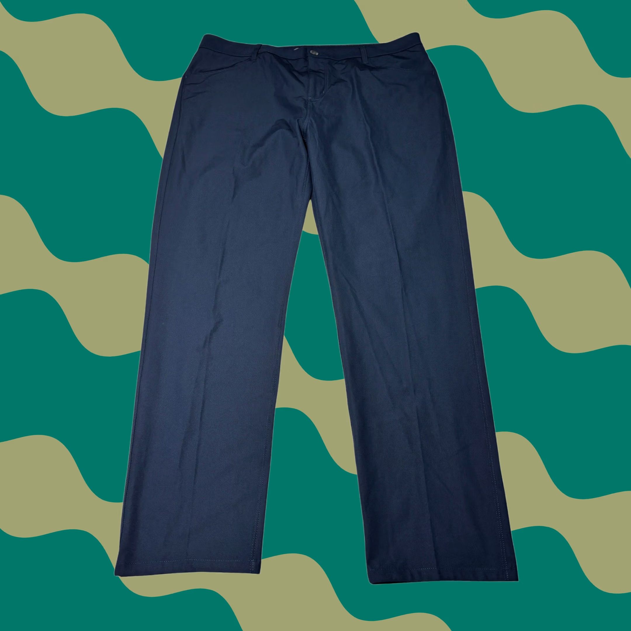 Vuori Vuori Meta Pants Mens 38X30 Navy Blue Five-Pocket Chino V430 Meta Pant Casual Workwear Travel Mens Regular Size 38 Navy Blue Size US 38 / EU 54 - 1 Thumbnail