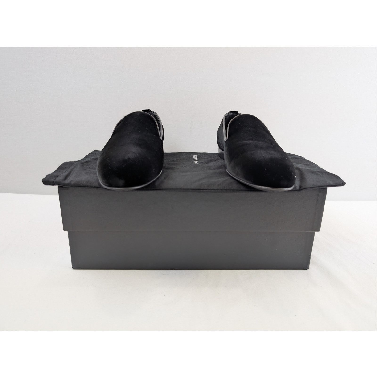 Saint Laurent Paris o1rshd1 velvet slip-on loafers shoe in Black Size US 8 / EU 41 - 17 Thumbnail
