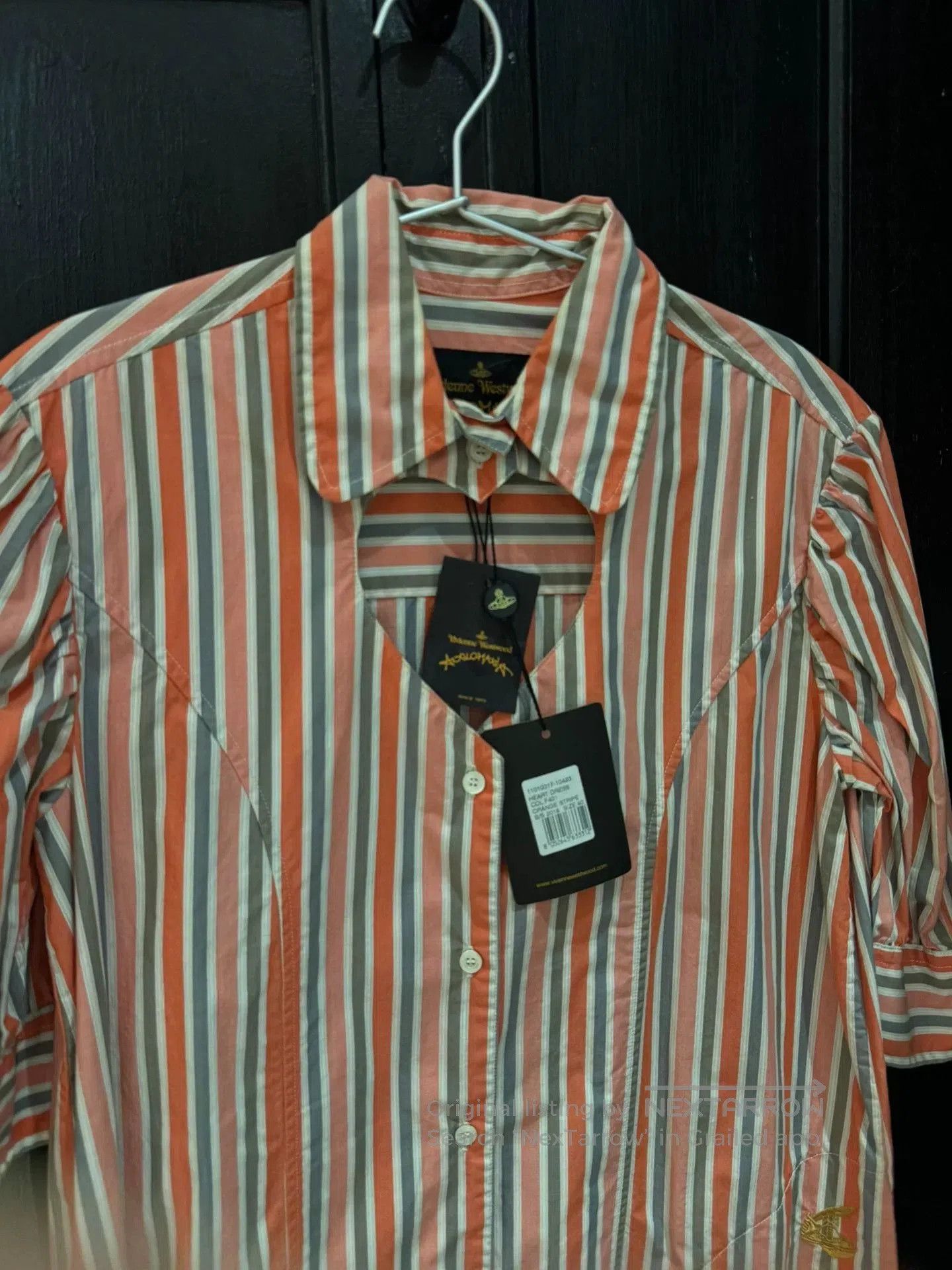Vivienne Westwood vivienne westwood striped heart short sleeve shirt. Size L / US 10 / IT 46 - 2 Thumbnail