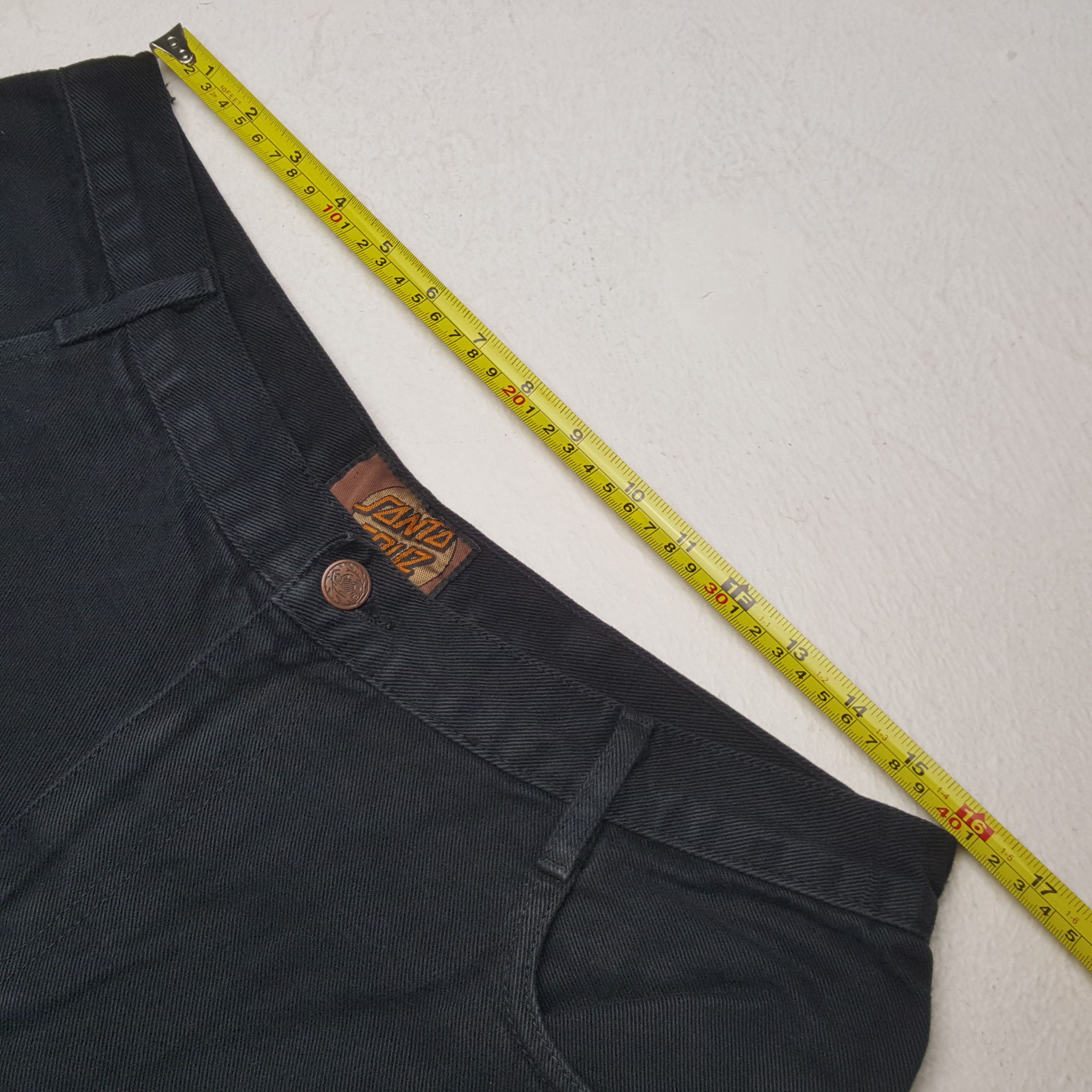 Santa Cruz Skateboards Vintage Santa Cruz Skateboard Brand Black Jeans RR10 Size US 32 / EU 48 - 7 Thumbnail
