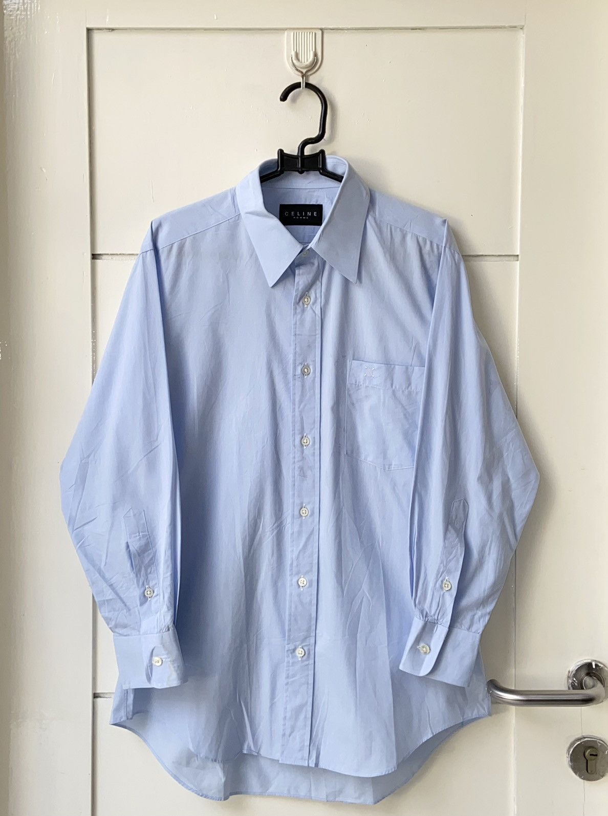 Celine CELINE HOMME Blue Shirt Size US S / EU 44-46 / 1 - 11 Thumbnail