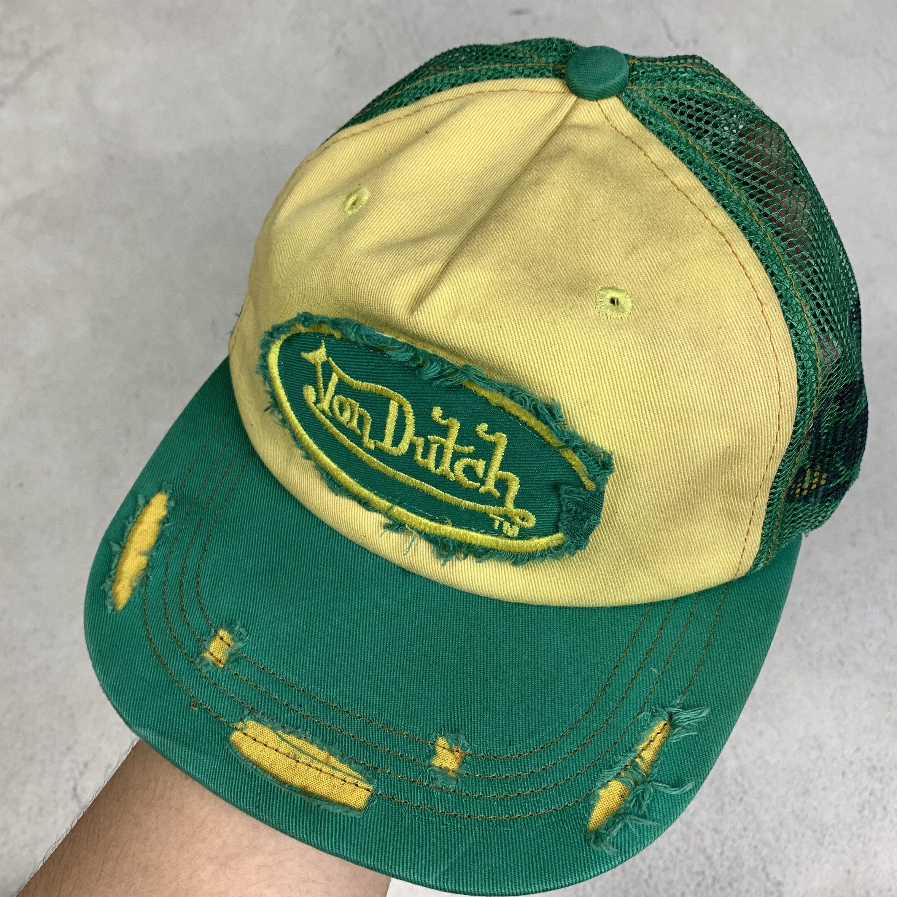 Von Dutch Von Dutch Distressed Trucker Hat Cap Size ONE SIZE - 3 Thumbnail