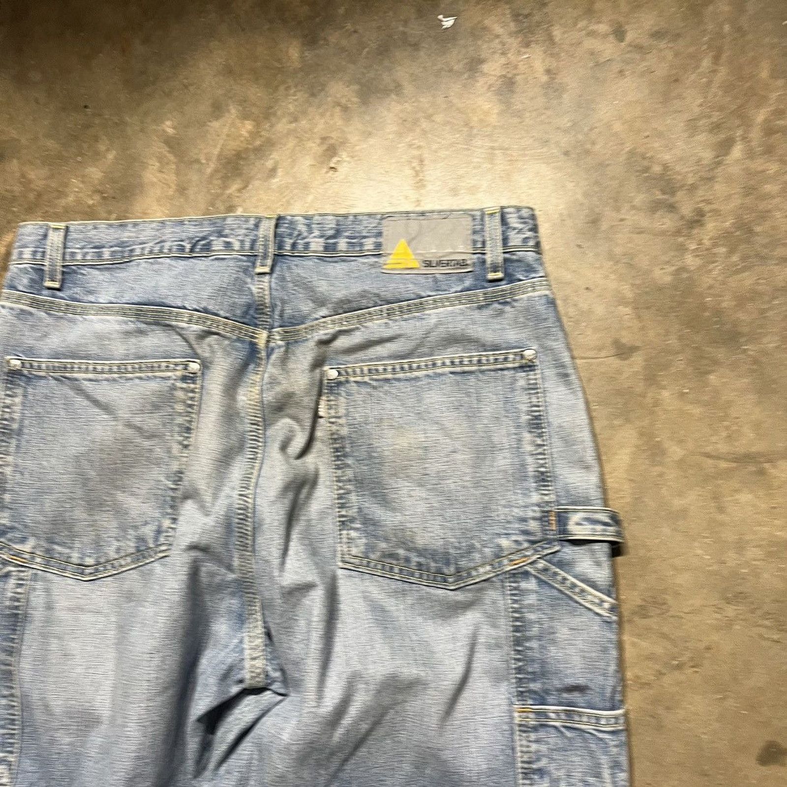 Levi's × Vintage Vintage Y2k Levi's Silver Tab Distressed Carpenter Jeans Size US 34 / EU 50 - 4 Thumbnail