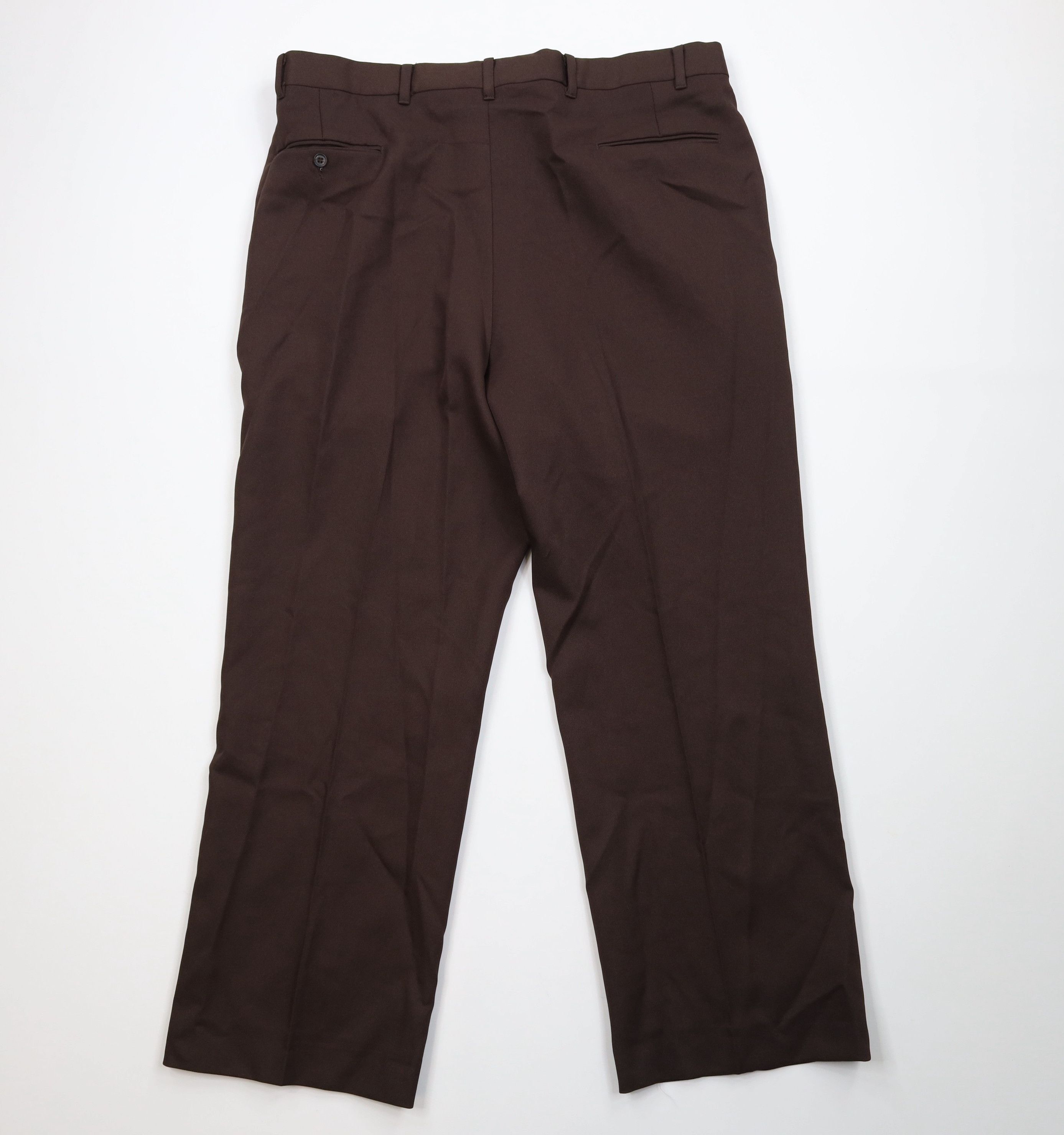 Vintage Vintage 90s Streetwear Flared Wide Leg Chino Pants Brown Size US 38 / EU 54 - 8 Thumbnail