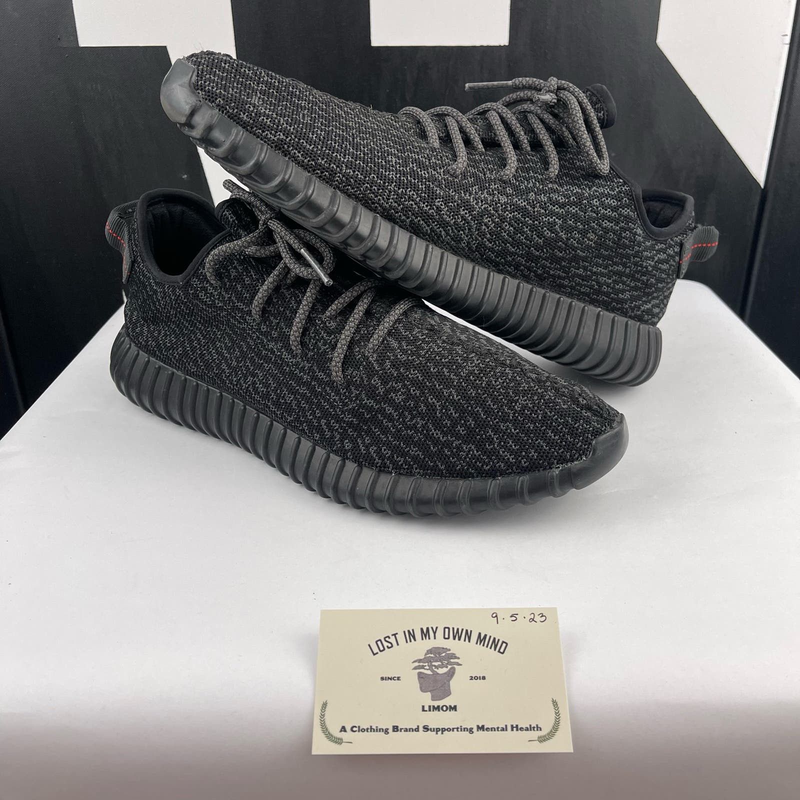 image of Adidas Yeezy 350 V1 Pirate Black Size 13 (2016) Shoes, Men's