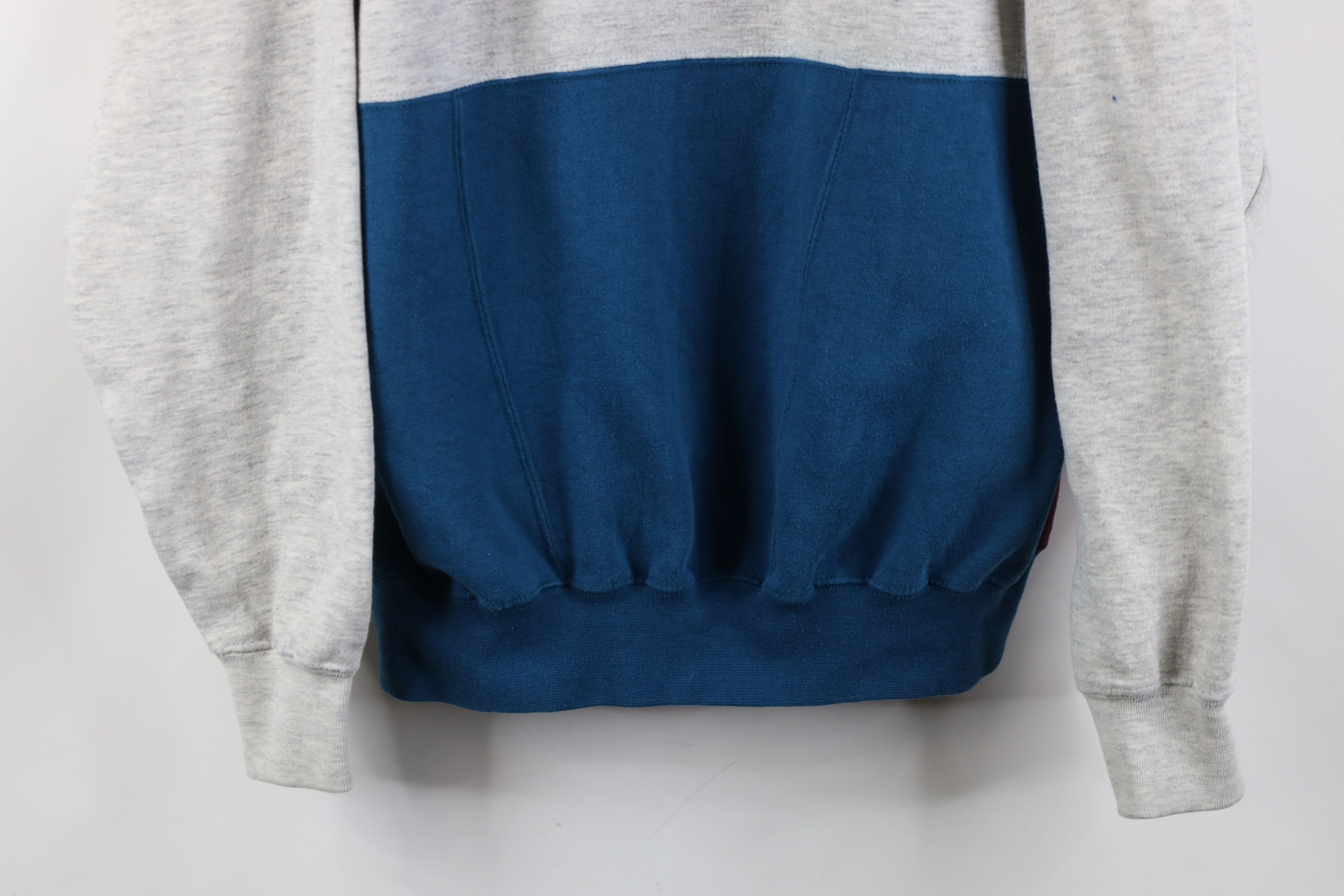 Vintage Vintage 90s Streetwear Block Collared Pullover Sweatshirt Size US L / EU 52-54 / 3 - 3 Thumbnail