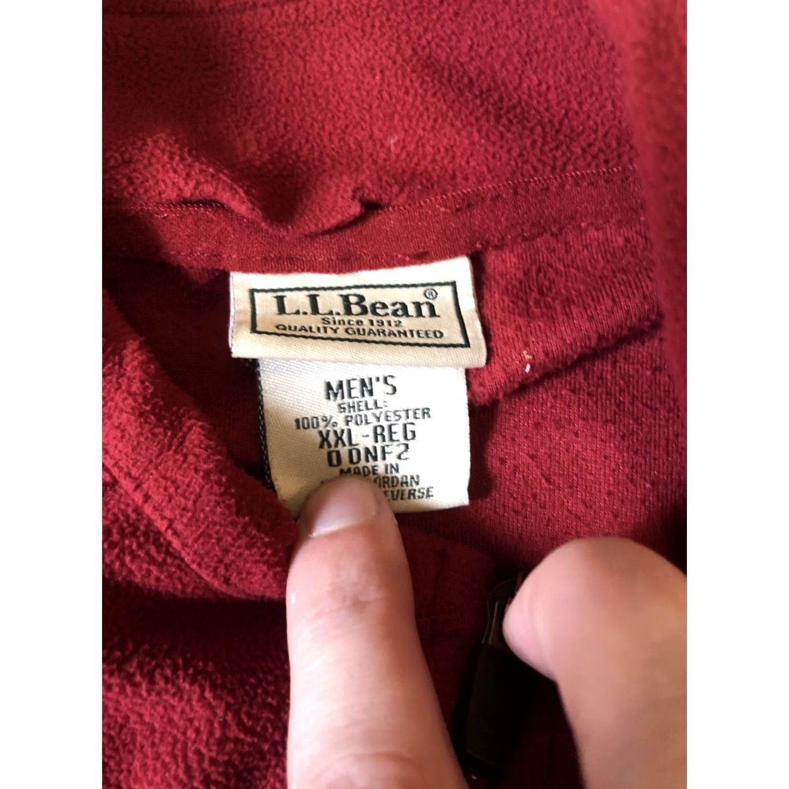 Vintage VINTAGE L.L. Bean Fleece Full Zip Jacket Red Men’s 2XL Windbreaker Pockets Zipper 90s Style Mens Jacket Size US XXL / EU 58 / 5 - 7 Thumbnail