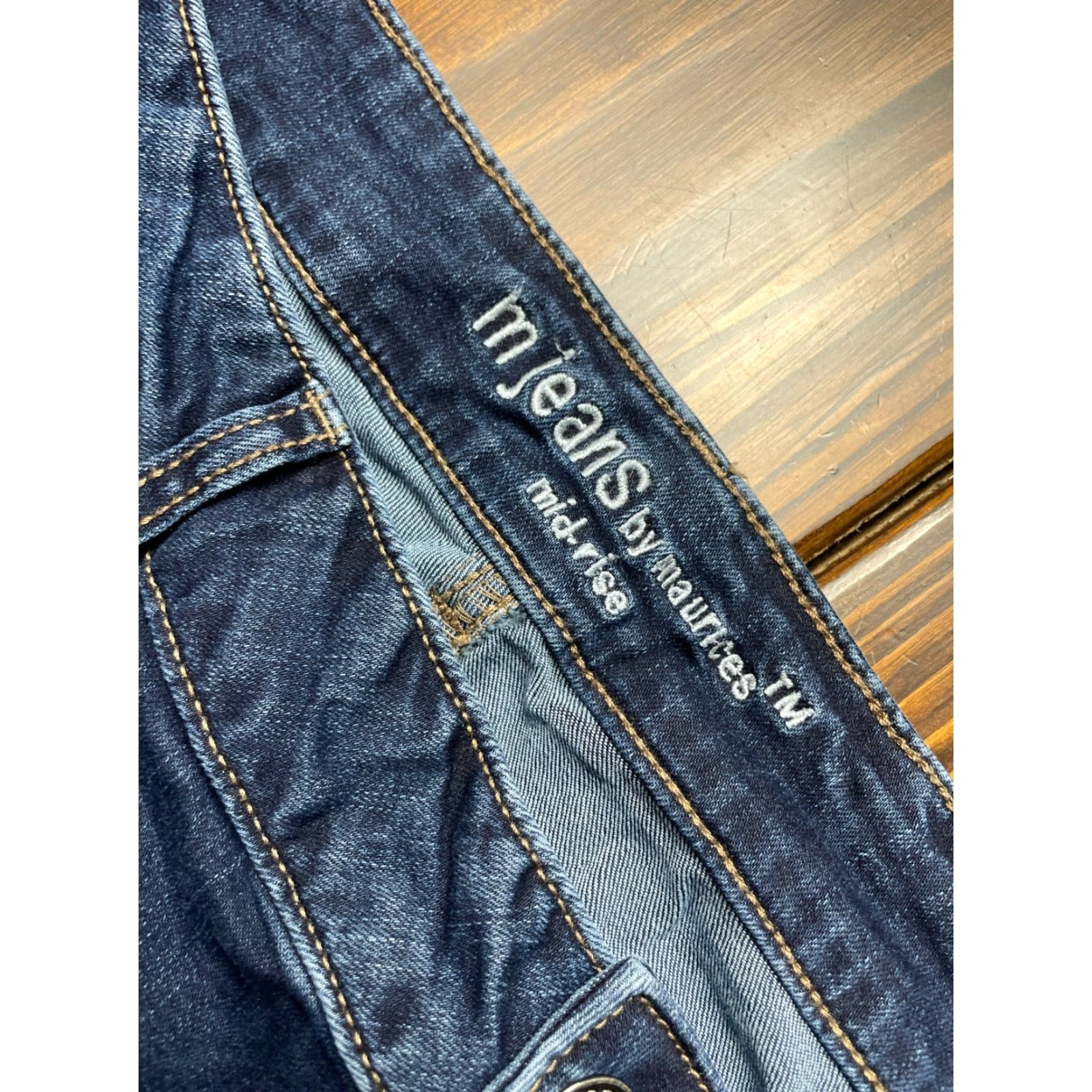 Vintage Maurices Jeans Women's Plus Size 20W Blue Denim Boot Cut High Rise Pockets 31 In Inseam, 20W Plus, Regular Fit Size 42" / US 20 - 4 Thumbnail