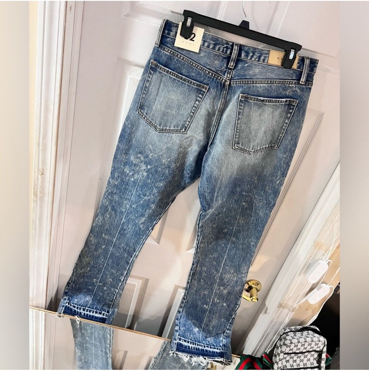 MNML MNML Flare Blue Denim Jeans Distressed Size US 32 / EU 48 - 4 Thumbnail