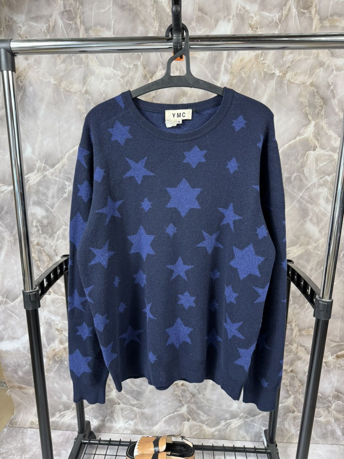Vintage Vintage You Must Create Stars Wool Y2k Sweater Size US XL / EU 56 / 4 - 1 Thumbnail