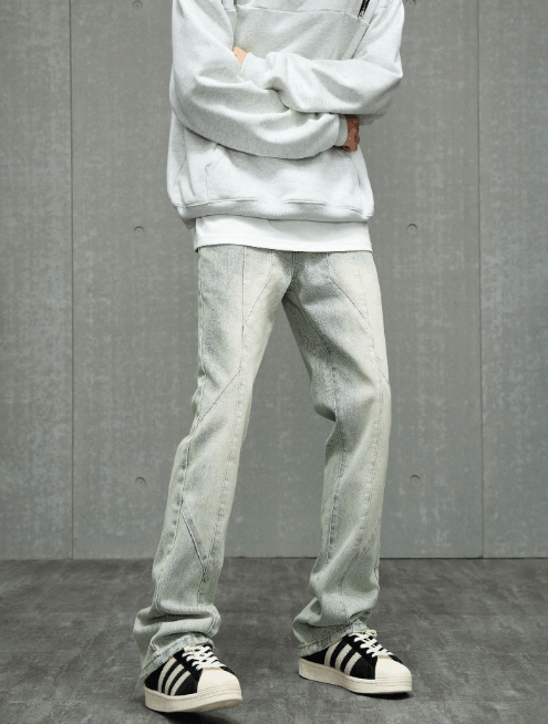 Japanese Brand × Jean American high street washed distressed flared jeans Size US 32 / EU 48 - 1 Thumbnail