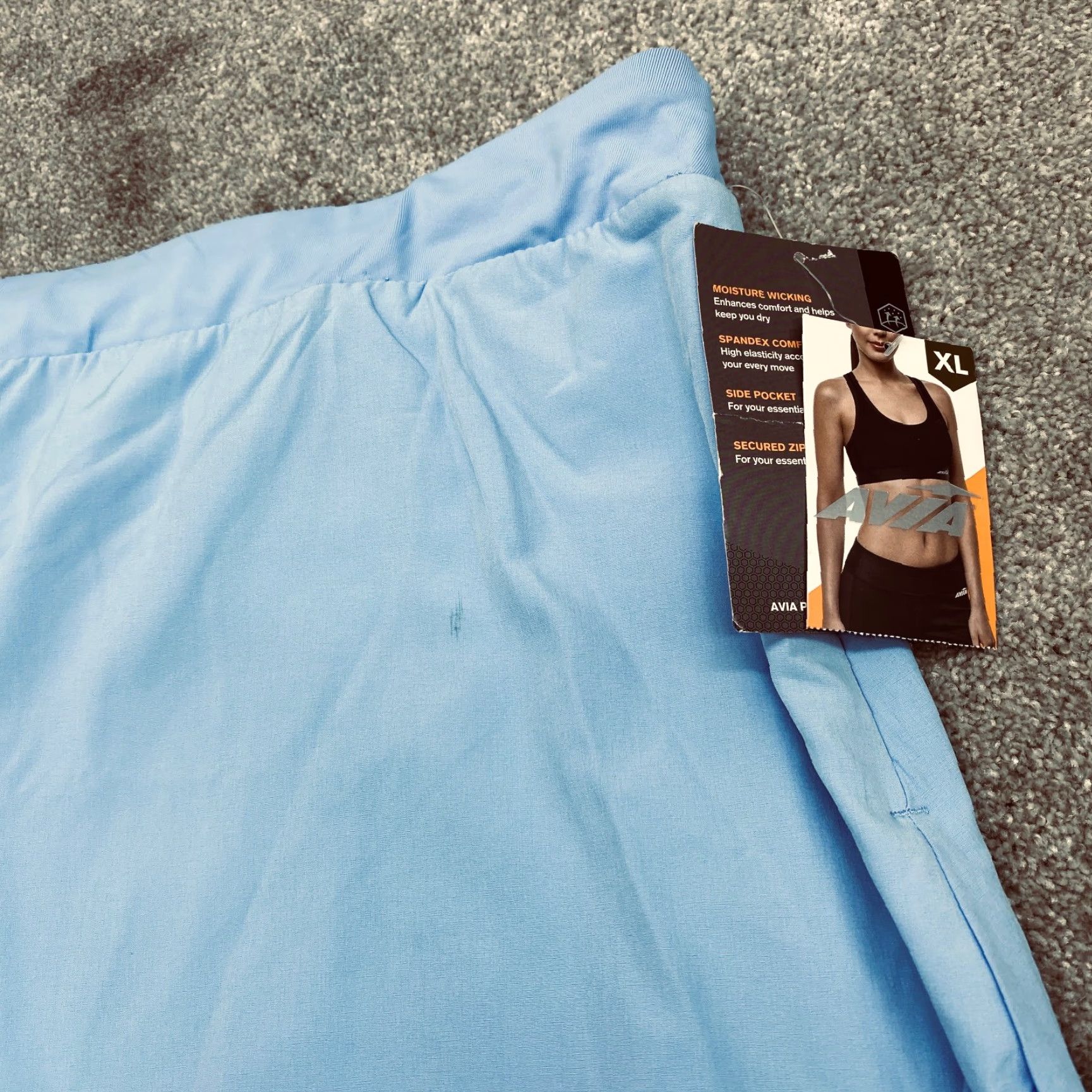 Avia NWT Avia Activewear Skort Womens XL Blue Birch 16-18 Pleated Lined NEW 6707 Size ONE SIZE - 3 Thumbnail