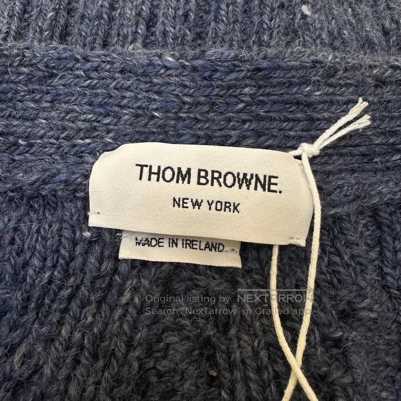 Thom Browne Thom Browne Classic Four Stripe Single-Breasted Wool Knit Size US S / EU 44-46 / 1 - 7 Thumbnail